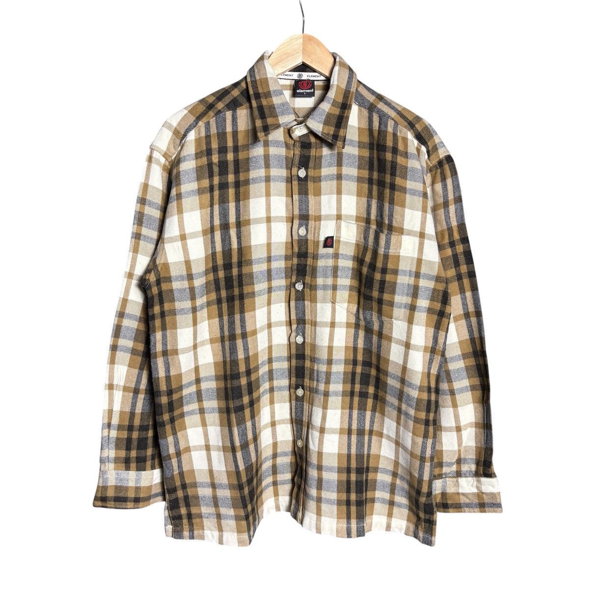 Element Vintage 90s Element Skate Nova Check Flannel Shirt Size US L / EU 52-54 / 3 - 1 Thumbnail