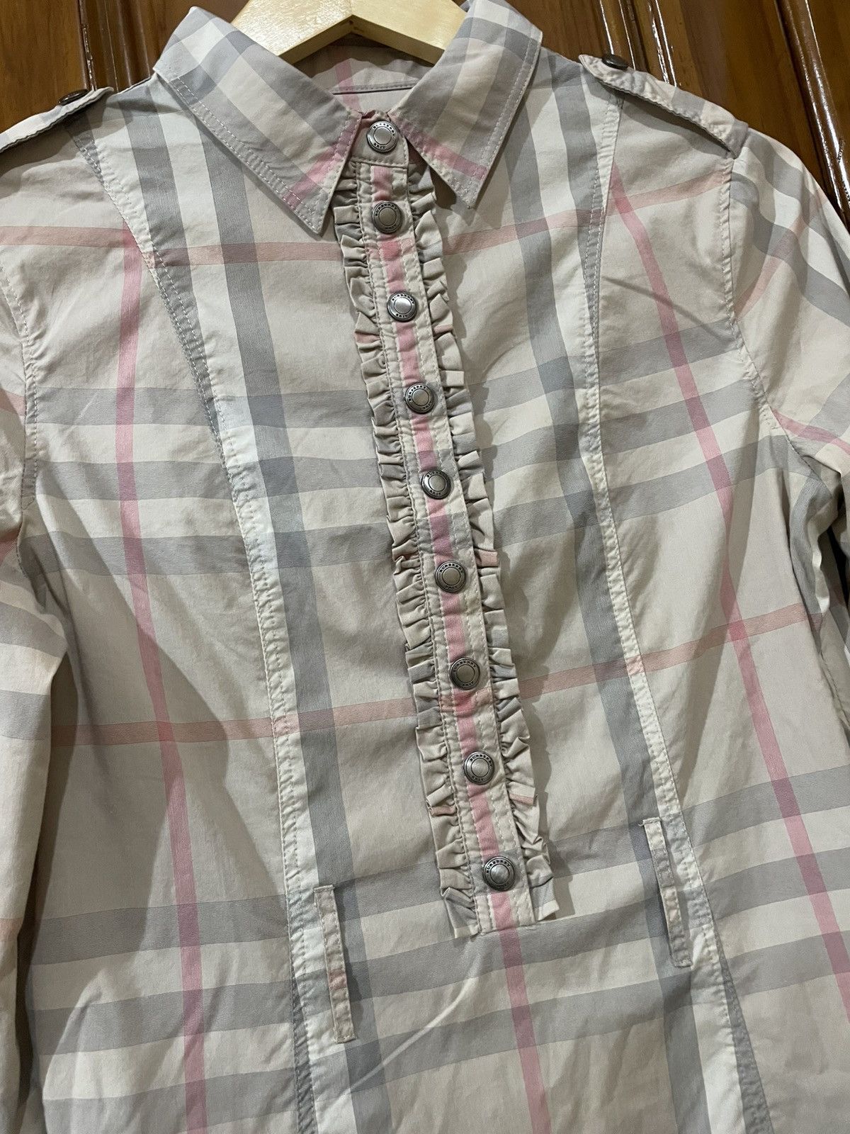 Burberry Burberry Brit Dress Ruffle Size M / US 6-8 / IT 42-44 - 3 Thumbnail
