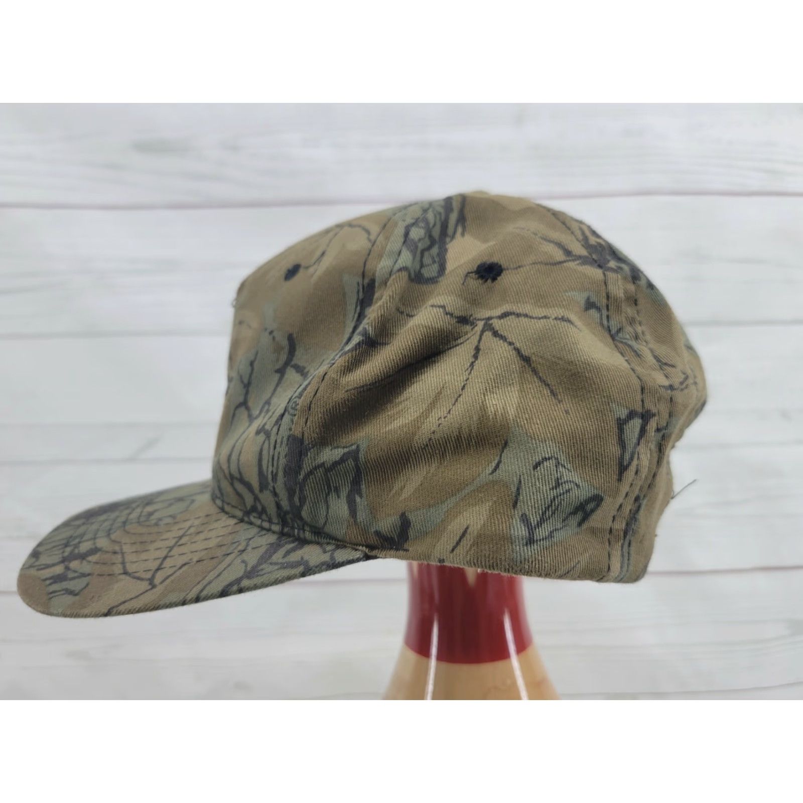 Vintage LUNA Shell Rotella T Camouflage Adjustable Hat Men's Camouflage Baseball Cap Adjustable Cap Size ONE SIZE - 4 Thumbnail