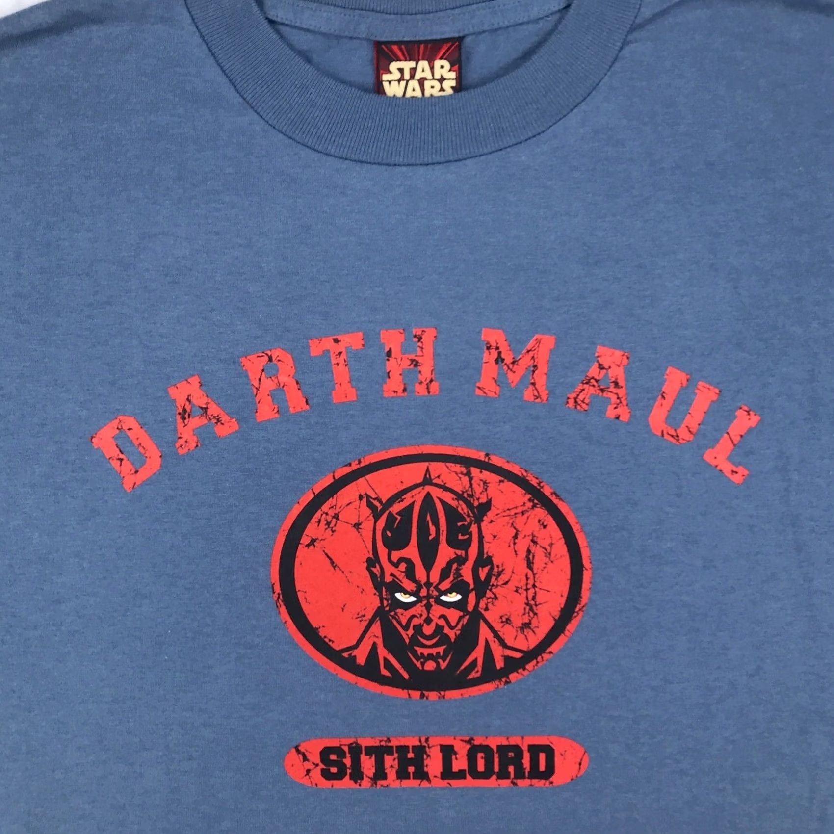 Star Wars VINTAGE Star Wars T-Shirt L Mens blue Darth Maul Sith Lord 90s Star Wars EpI Phantom Menace NOS Size US L / EU 52-54 / 3 - 7 Thumbnail