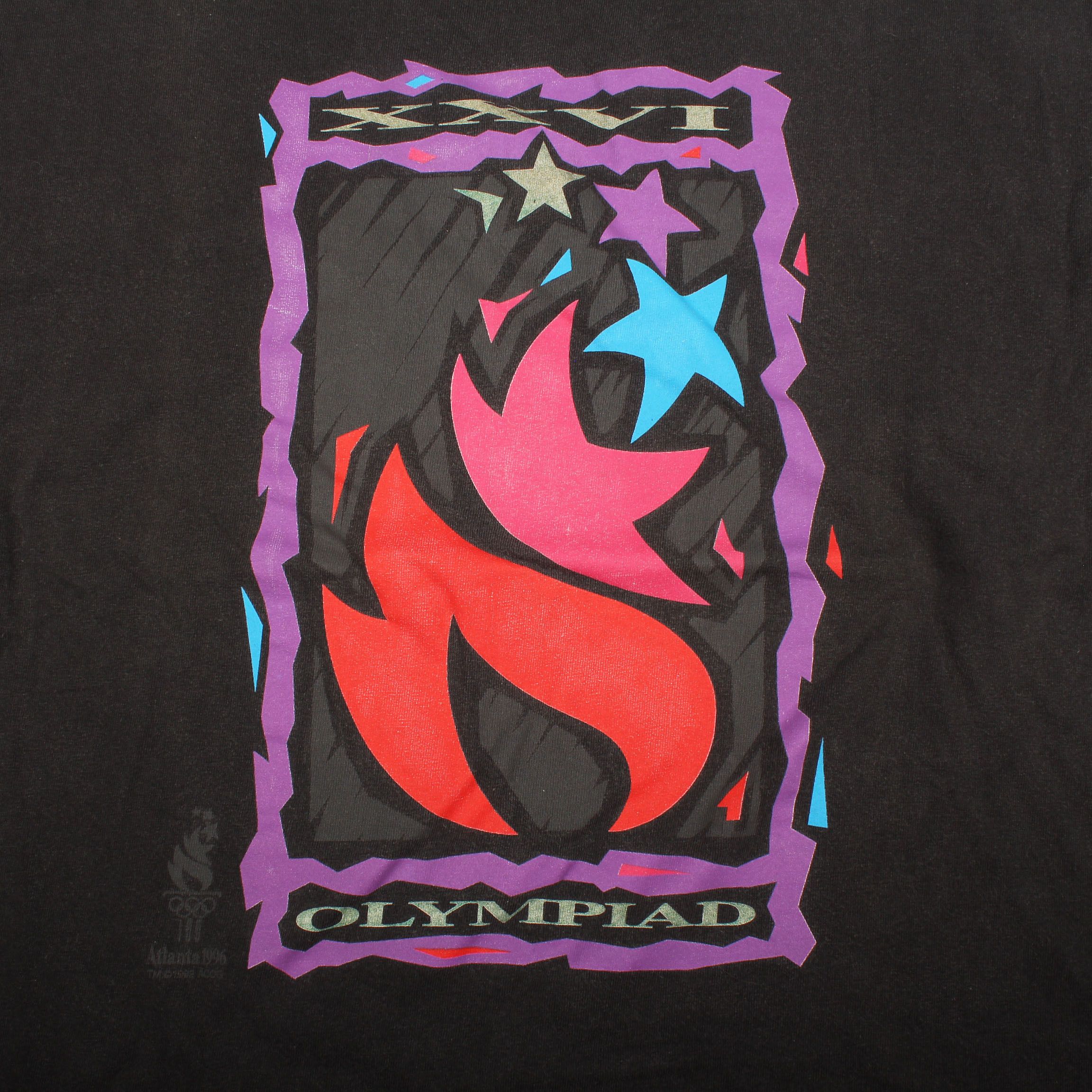 Band Tees × USA Olympics Vintage 1990s Olympic Games Atlanta T Shirt Single Stitch Size US XL / EU 56 / 4 - 3 Thumbnail