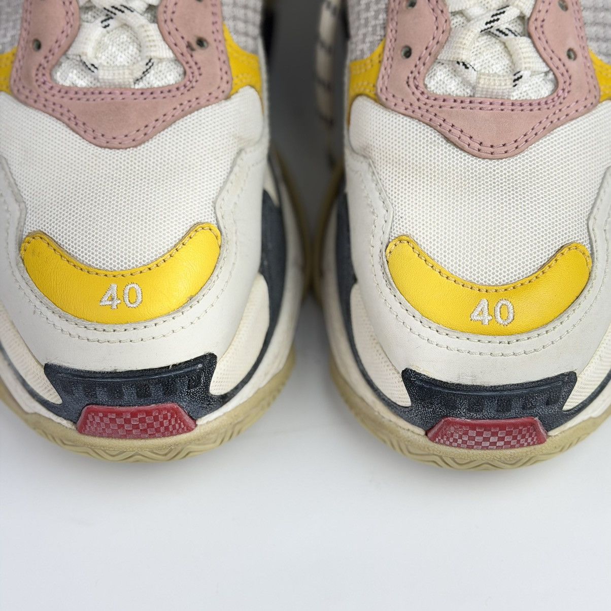 Balenciaga Balenciaga Triple S White Yellow Red Size US 7 / EU 40 - 7 Thumbnail