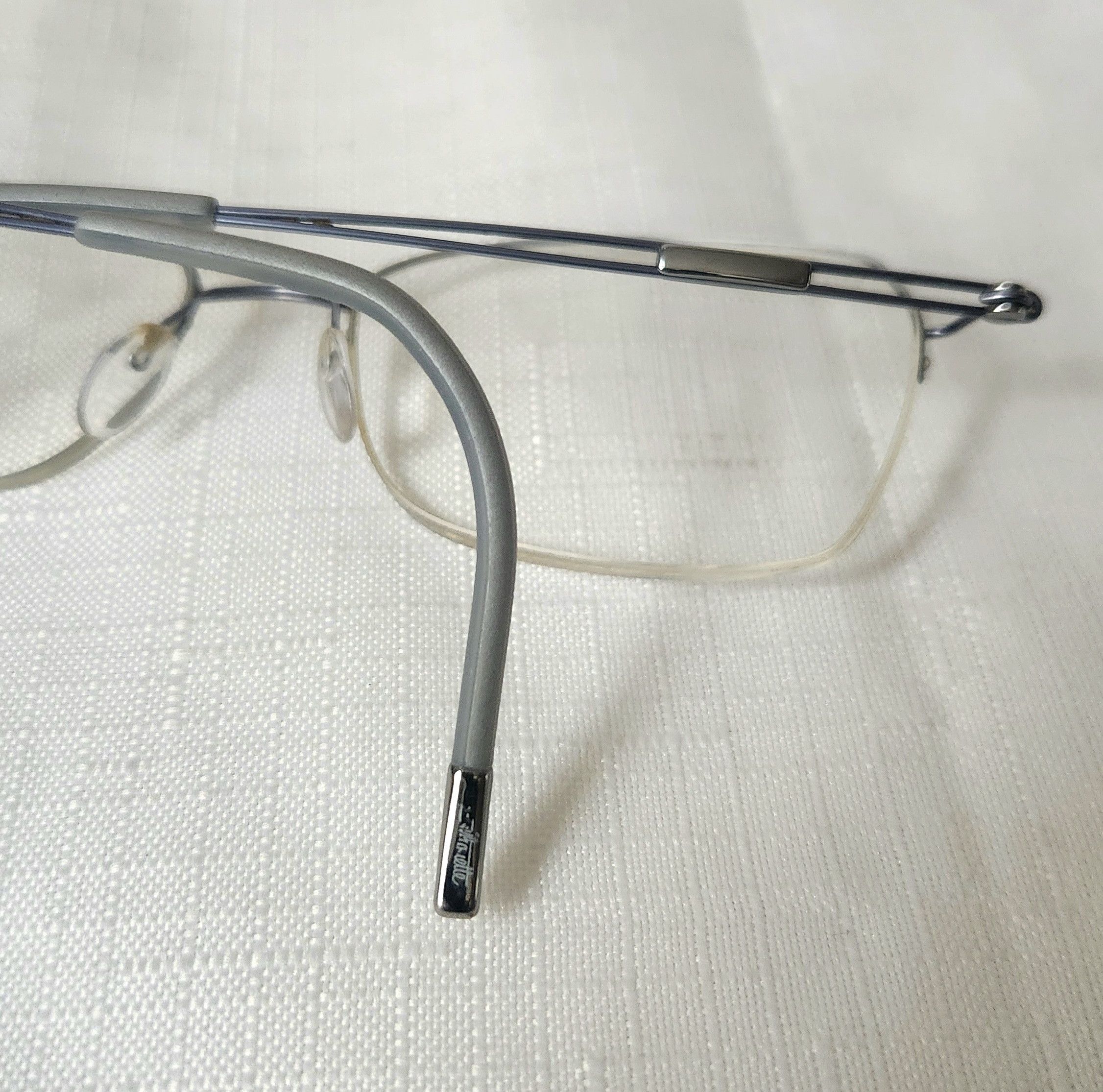 Silhouette Silhouette 4337 40 6055 Titanium Blue Gray Half rim glasses Size ONE SIZE - 6 Thumbnail