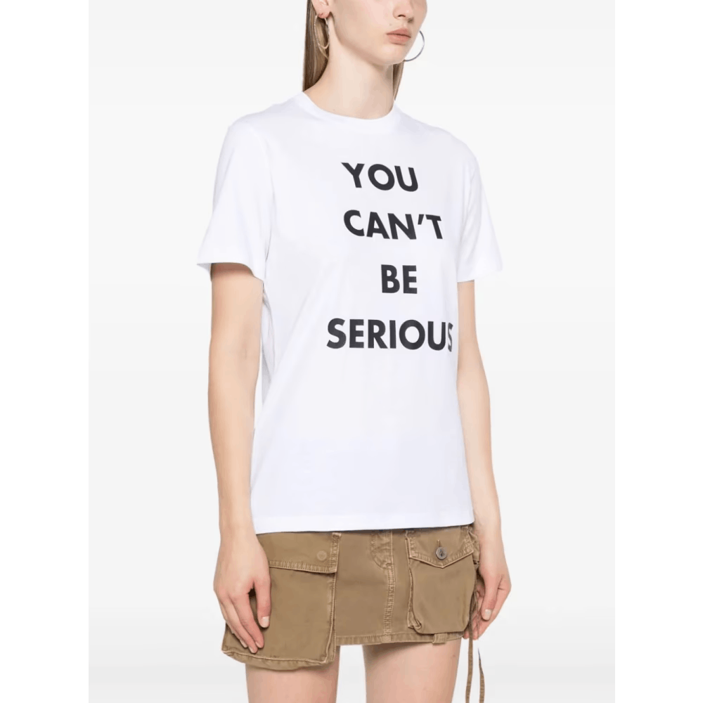 Moschino o1s22i1n0824 Crew Neck Short Sleeve T-Shirt in White Size XS / US 0-2 / IT 36-38 - 3 Thumbnail