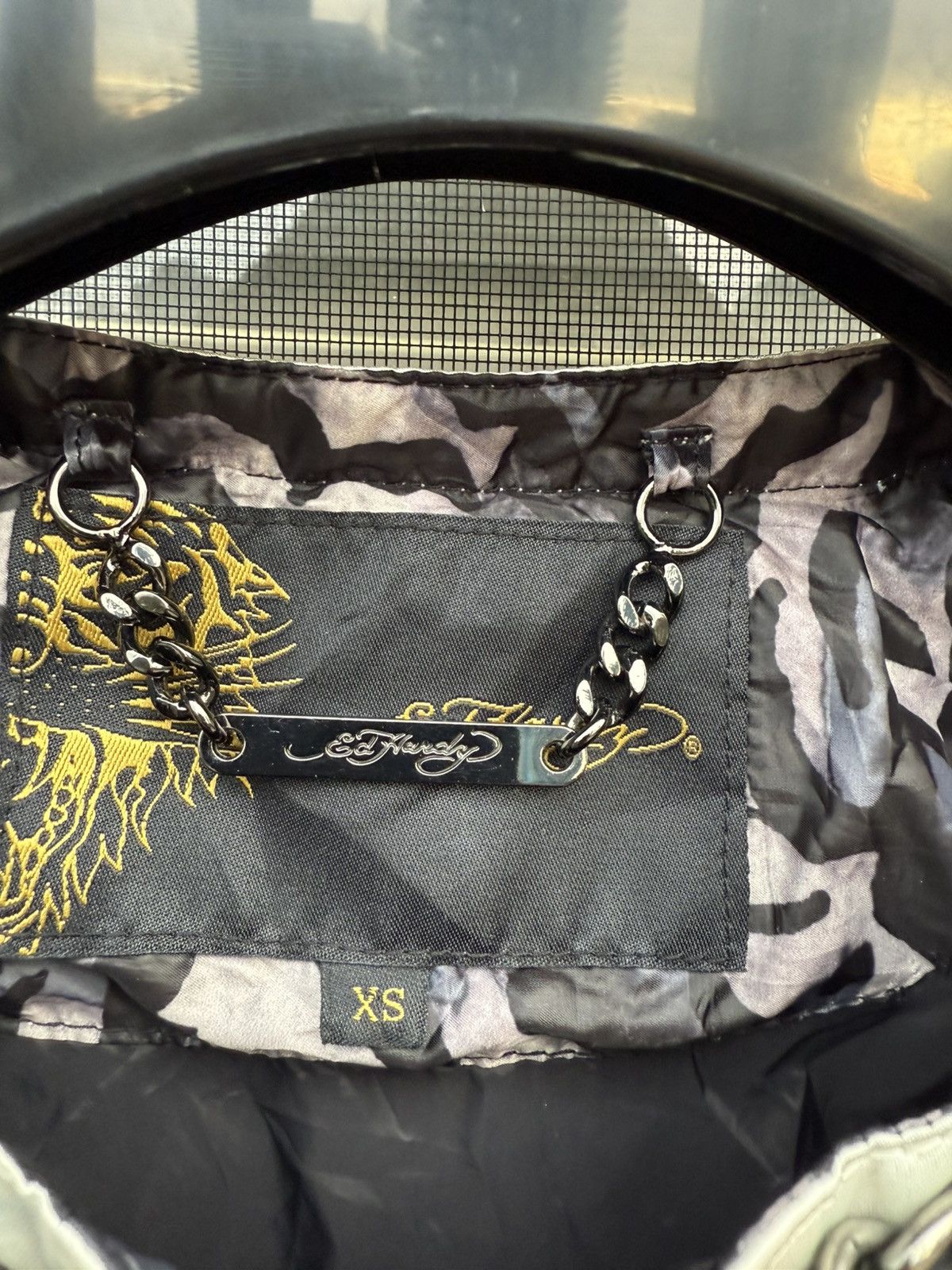 Ed Hardy Ed Hardy Quilted Down Jacket Chain Details Tiger XS(Fits S) Size XS / US 0-2 / IT 36-38 - 13 Thumbnail