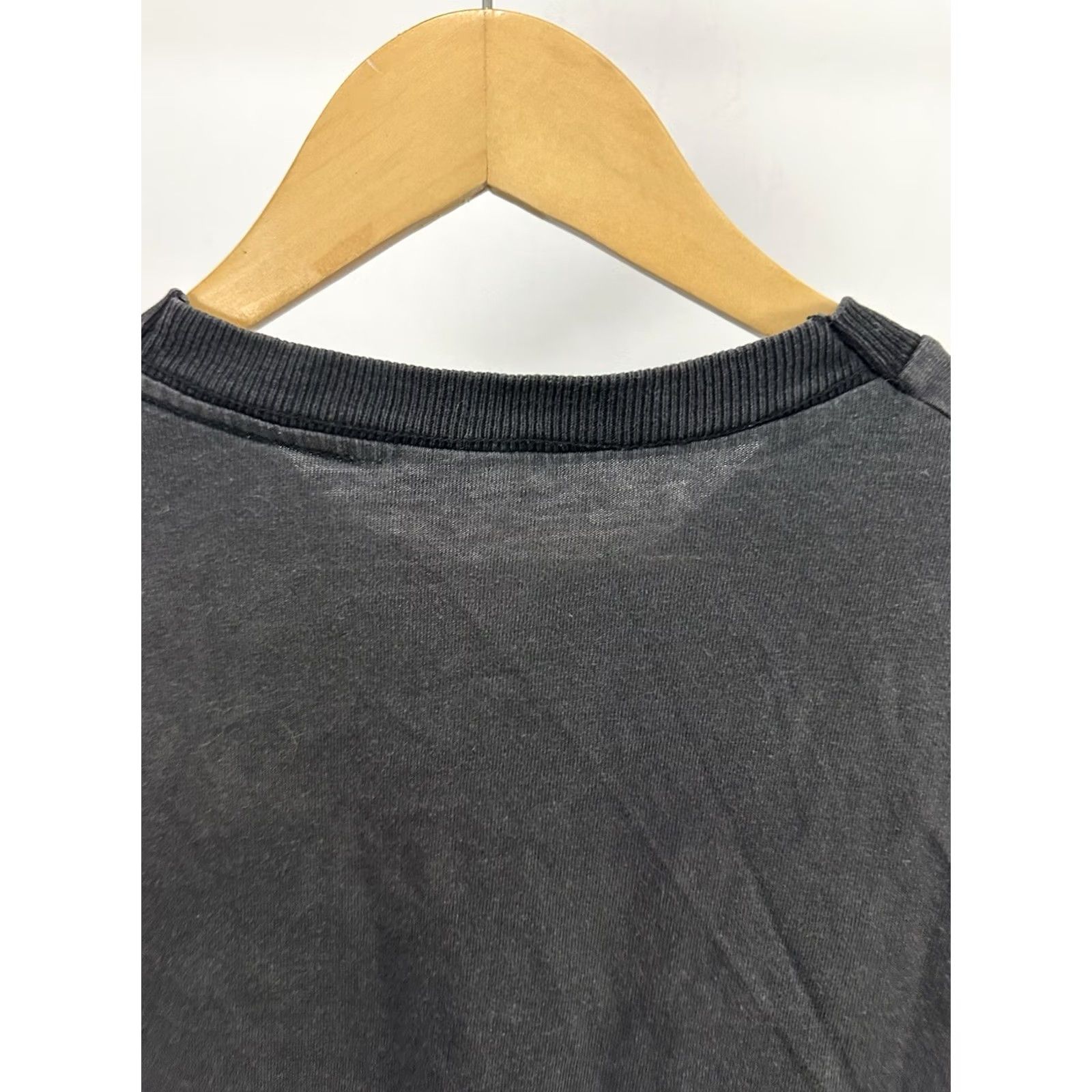 Nike VTG 90s Nike Swoosh Spellout Embroidered Faded Worn Cotton T-Shirt XL Black Mens Size US XL / EU 56 / 4 - 4 Thumbnail