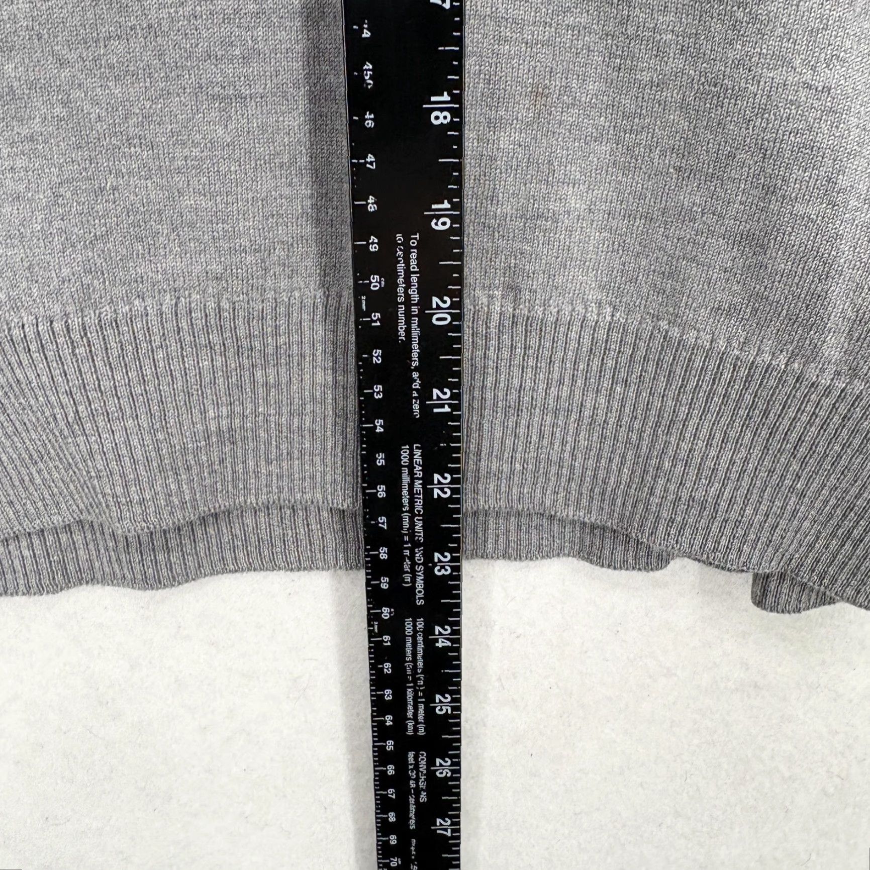 Talbots Talbots Sweater Womens Large Gray 100% Merino Wool V-Neck Knit Pullover Italy Size L / US 10 / IT 46 - 6 Thumbnail
