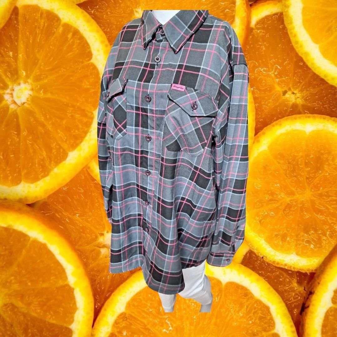Other Dixxon Snap-On Flannel Shirt Limited Edition Plaid Button Up Size US XL / EU 56 / 4 - 1 Thumbnail