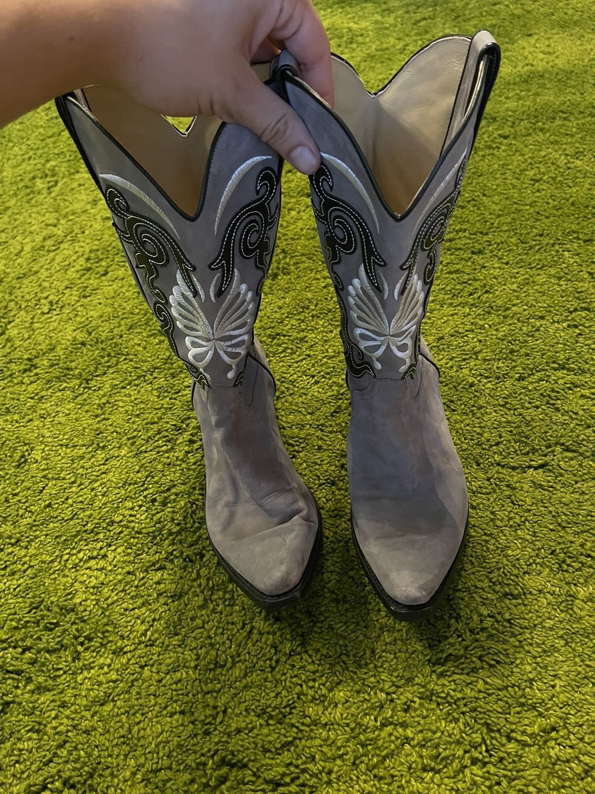 Cowboy Equipment × Designer × Genuine Leather Tony Mora western cowboy leather boots Size US 7 / EU 40 - 5 Thumbnail