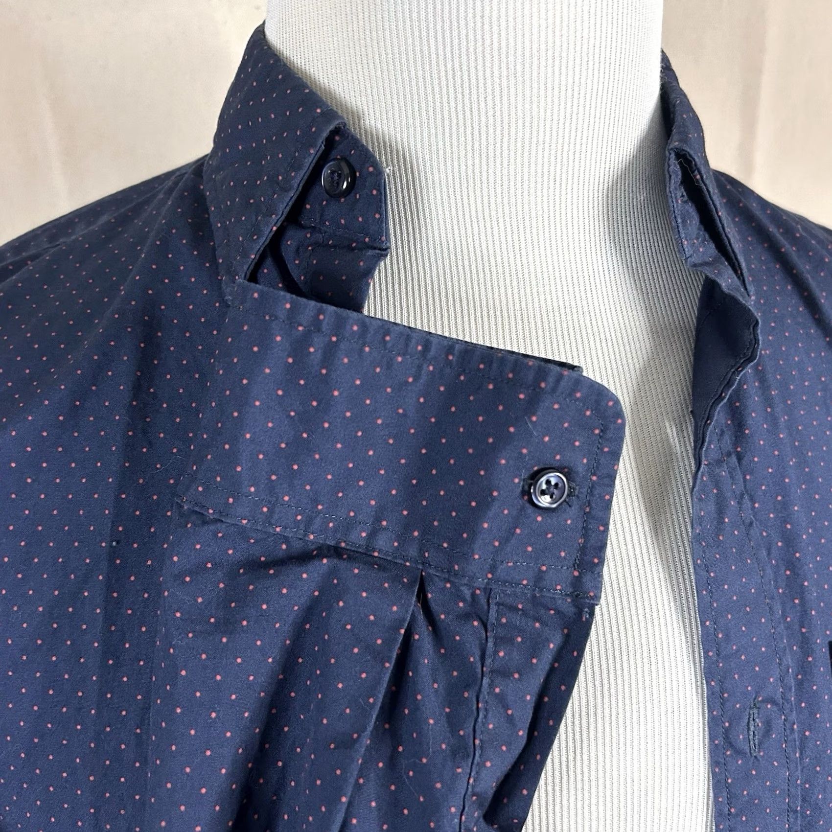 J.Crew J.CREW XS Slim Fit Button Down Shirt Blue Red Polka Dot 100% Cotton Casual Shirt Mens XS Blue Polka Dot Size US XS / EU 42 / 0 - 4 Thumbnail