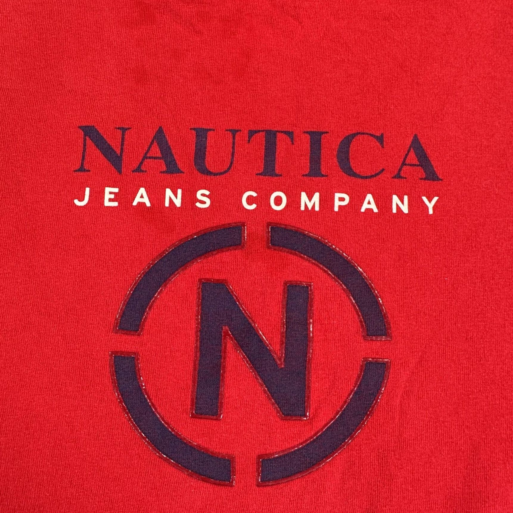 Nautica VINTAGE Nautica Jeans Company Shirt Mens XL Red Logo Graphic Tee Short Sleeve Casual Size US XL / EU 56 / 4 - 3 Thumbnail