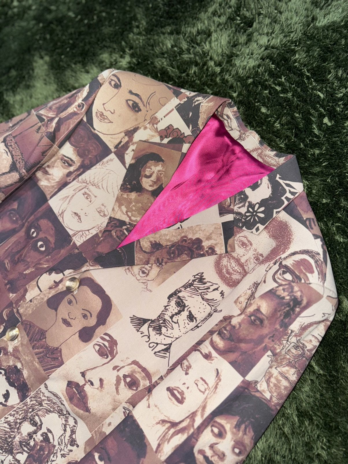 KidSuper [L] KIDSUPER STUDIOS portrait painting printed long blazer Size US L / EU 52-54 / 3 - 2 Thumbnail