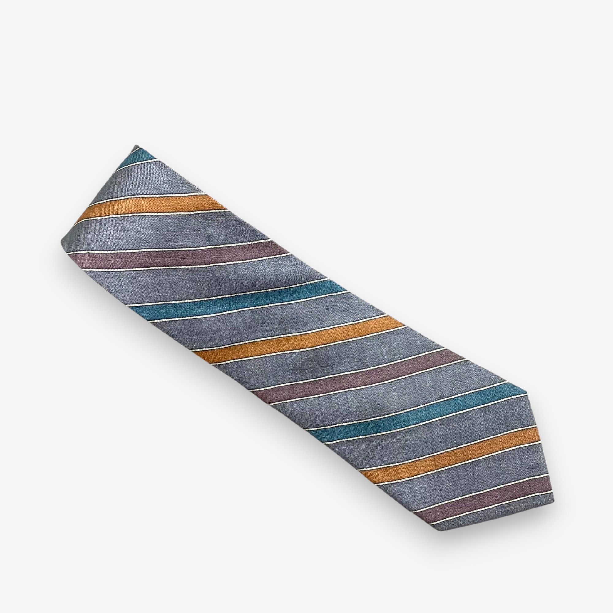 Japanese Brand Vintage Yves Saint Laurent SILK Necktie Cravate Pure Silk Size ONE SIZE - 2 Thumbnail