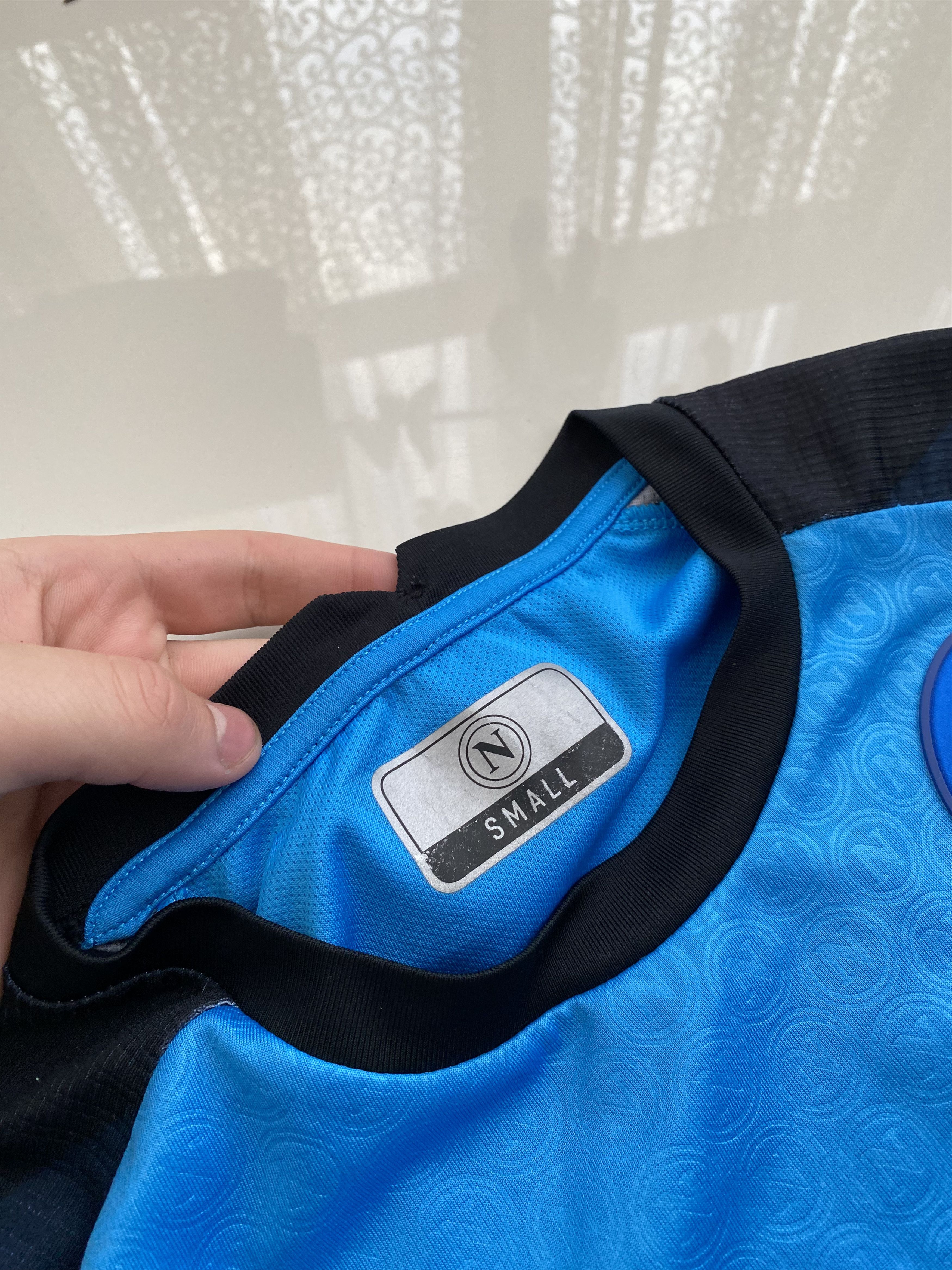 Emporio Armani Napoli EA7 Armani 2022 2023 home football soccer jersey Size US S / EU 44-46 / 1 - 5 Thumbnail