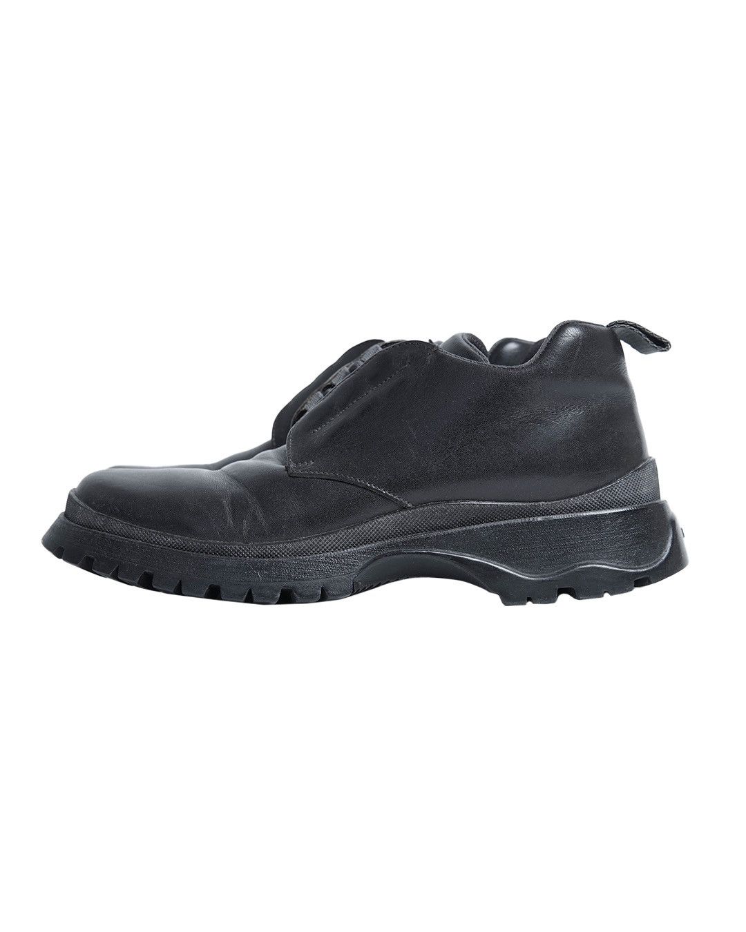 Prada Miu Miu Black Leather Sneakers Size US 8 / IT 38 - 7 Thumbnail