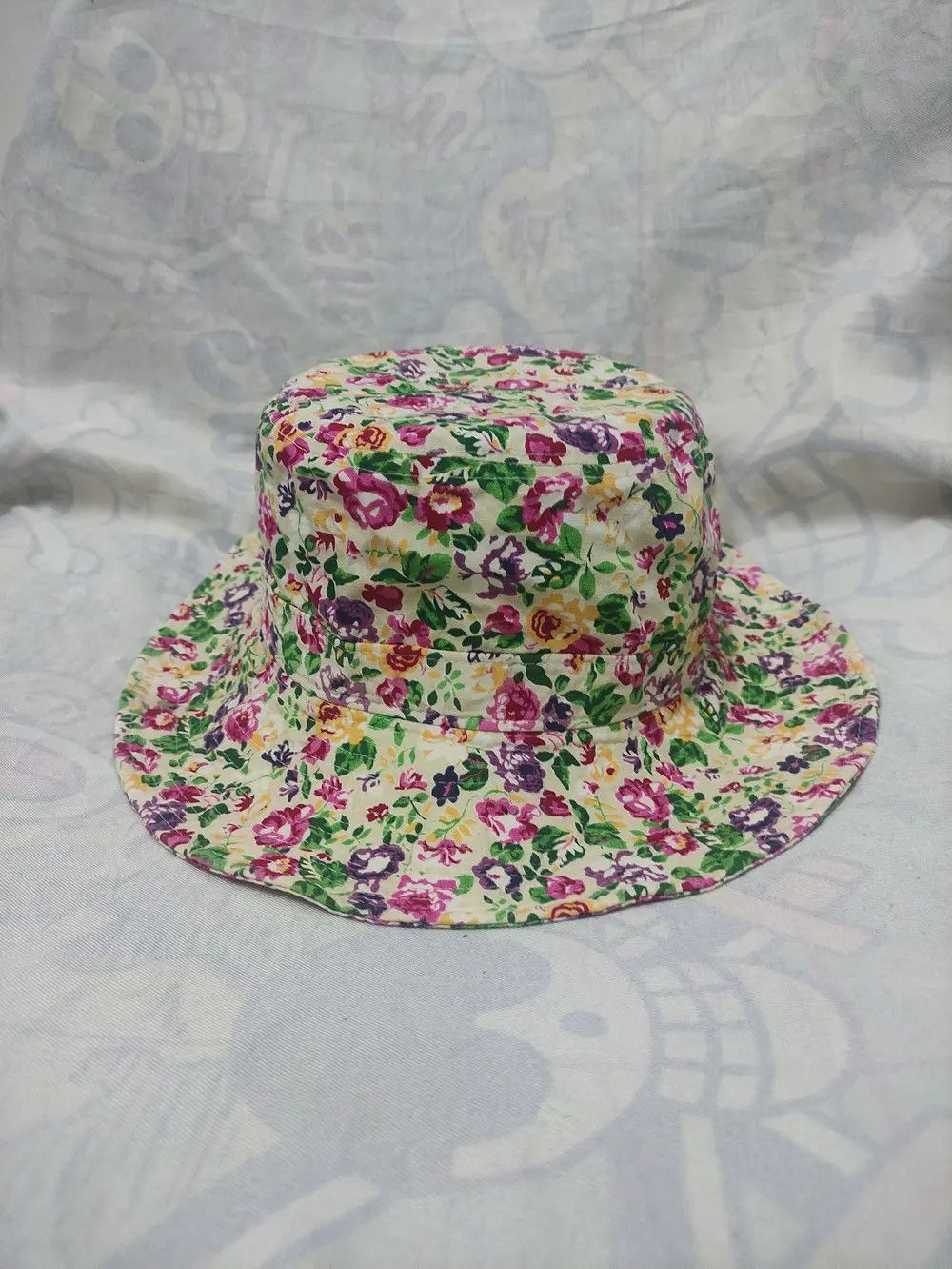 Kenzo × Vintage KENZO PARIS DESIGN FLORAL FULLPRINT BUCKET HAT Size ONE SIZE - 6 Thumbnail