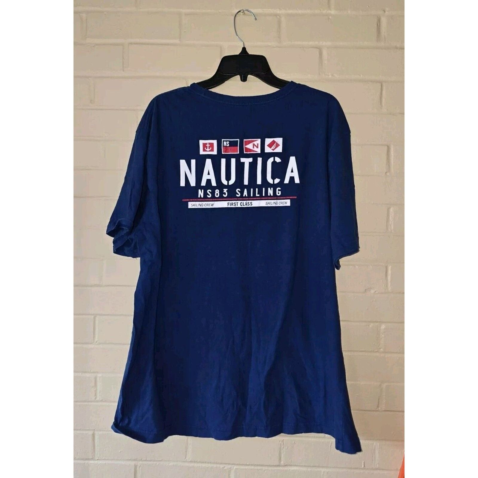 Nautica Nautica Sailing Crew Team T Shirt Navy Blue Size XXL Size US XXL / EU 58 / 5 - 4 Thumbnail