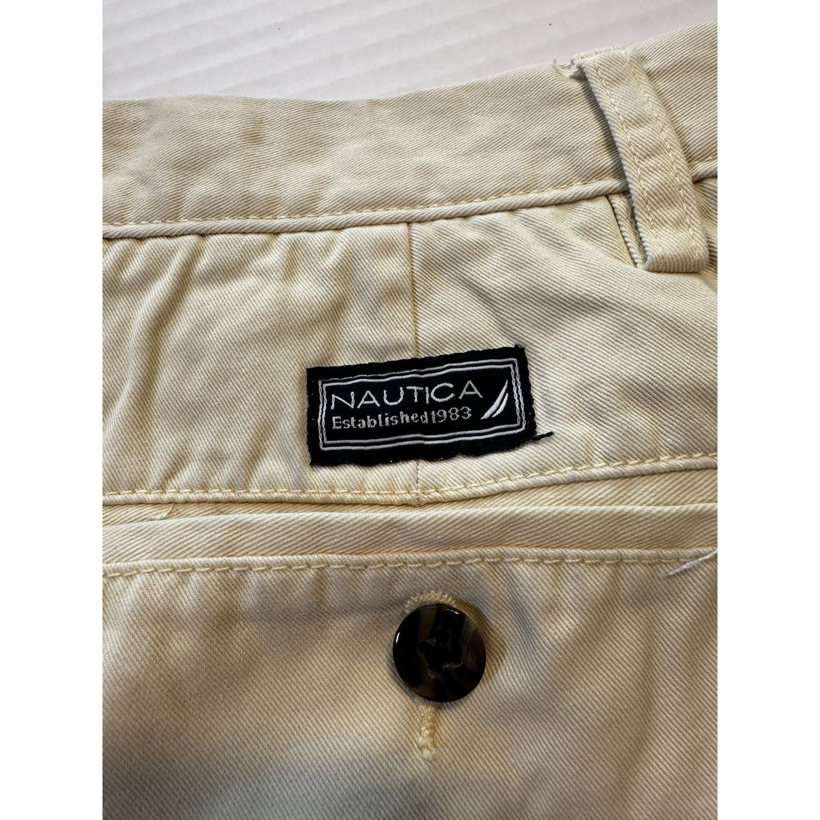 Nautica Nautica Chino Shorts, Lime/Yellow Sz 36w Golf Preppy Bright Size US 36 / EU 52 - 10 Thumbnail