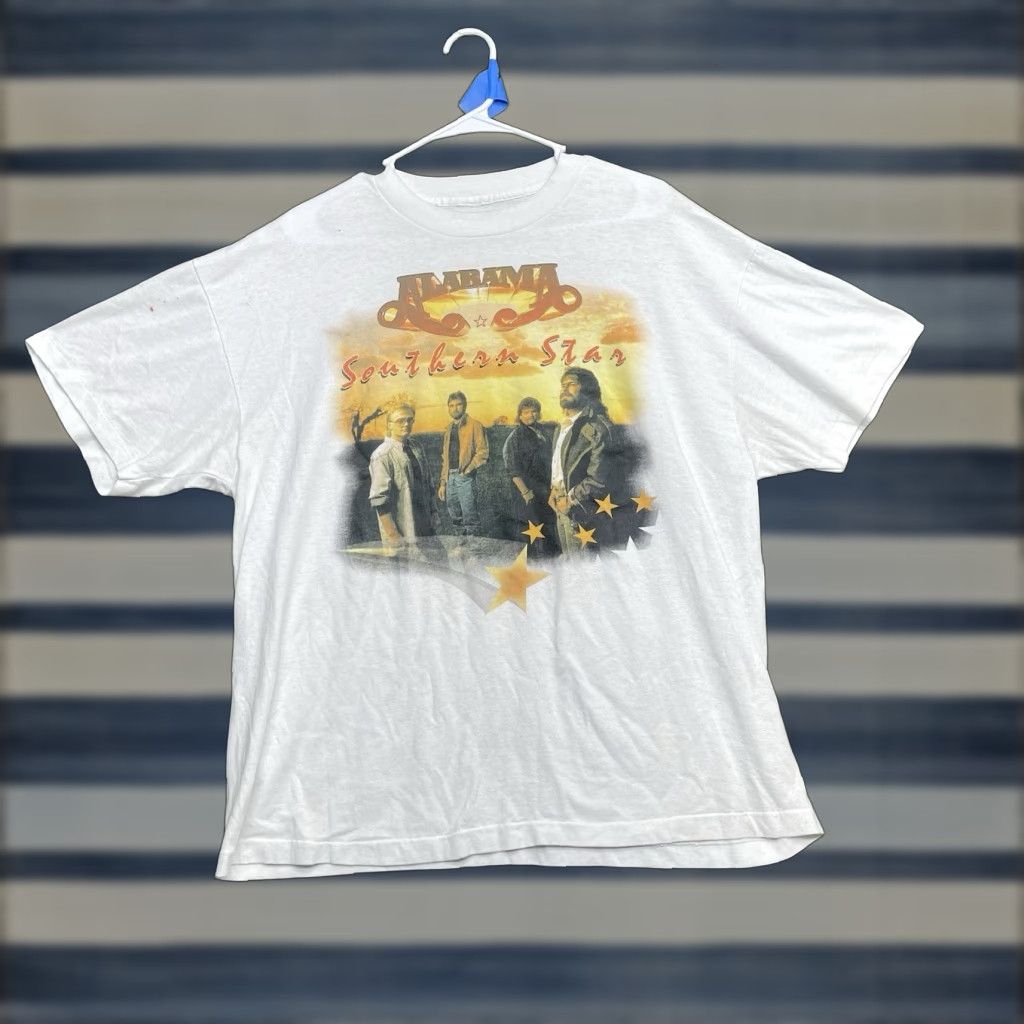 Doublet VINTAGE Stedman Alabama Southern Star Shirt Mens L Double-Sided Graphic Print 1990s Band Stars White Size US L / EU 52-54 / 3 - 1 Thumbnail