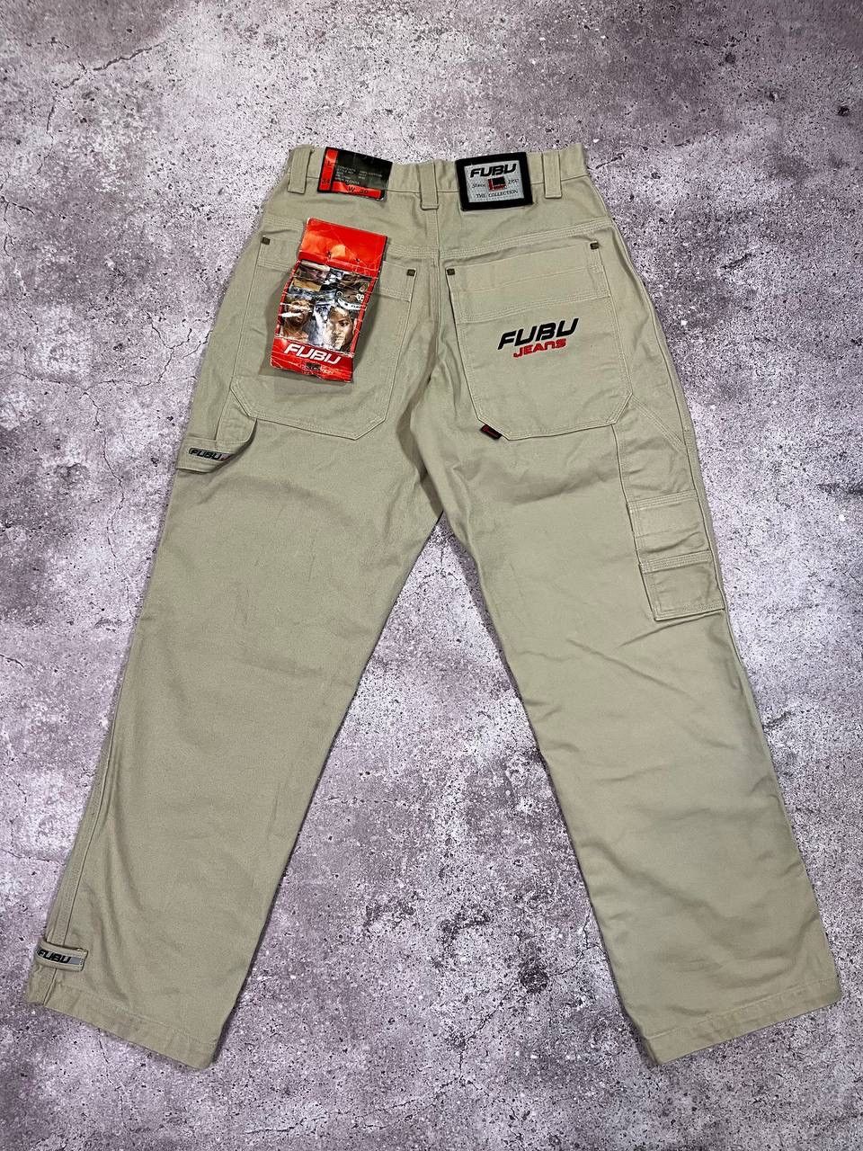 Vintage FUBU Carpenter Jeans Embroidered Baggy Pant Selvedge
