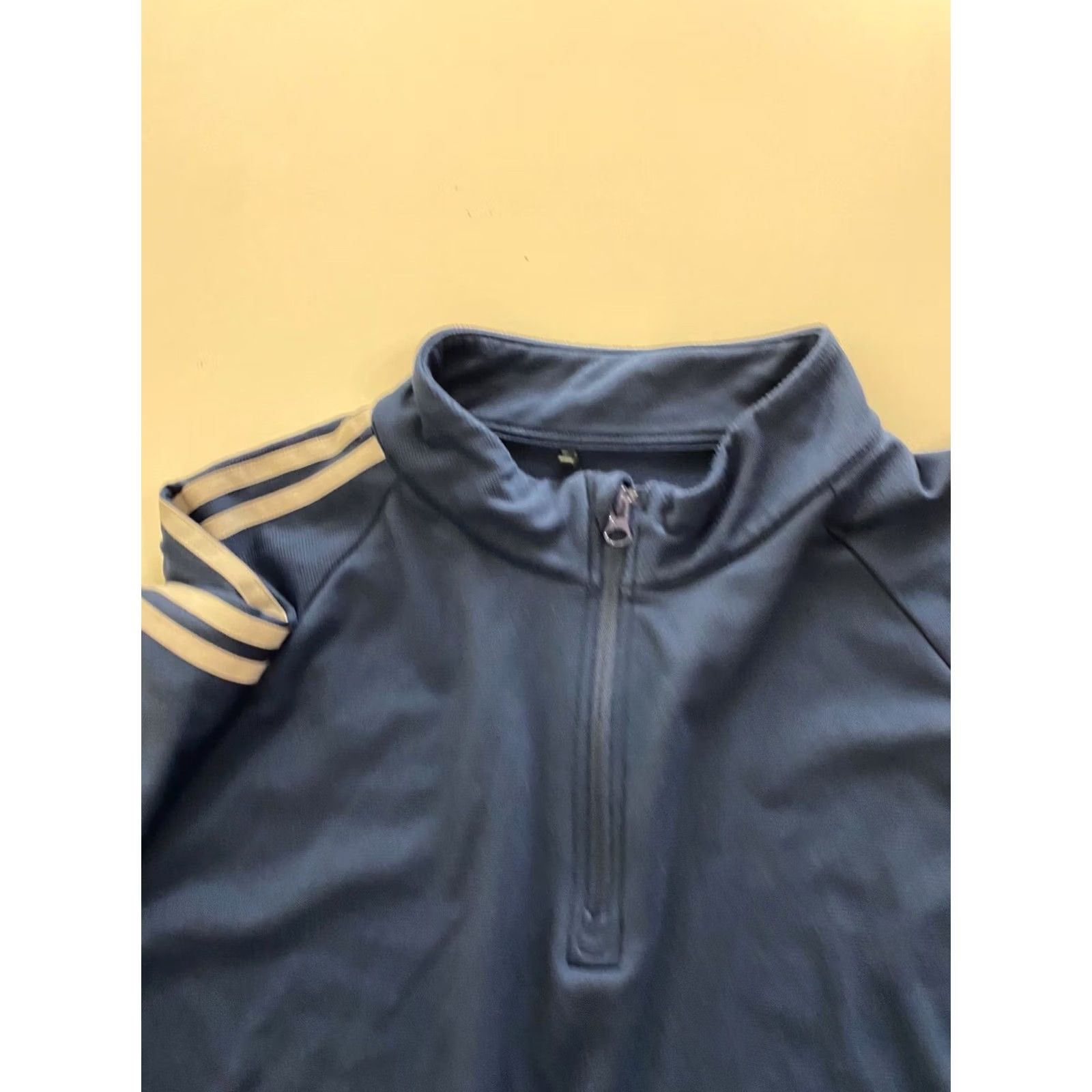 Adidas Adidas Blue Stripe Zip SWEATER XL Extra Large Mens Size US XL / EU 56 / 4 - 3 Thumbnail