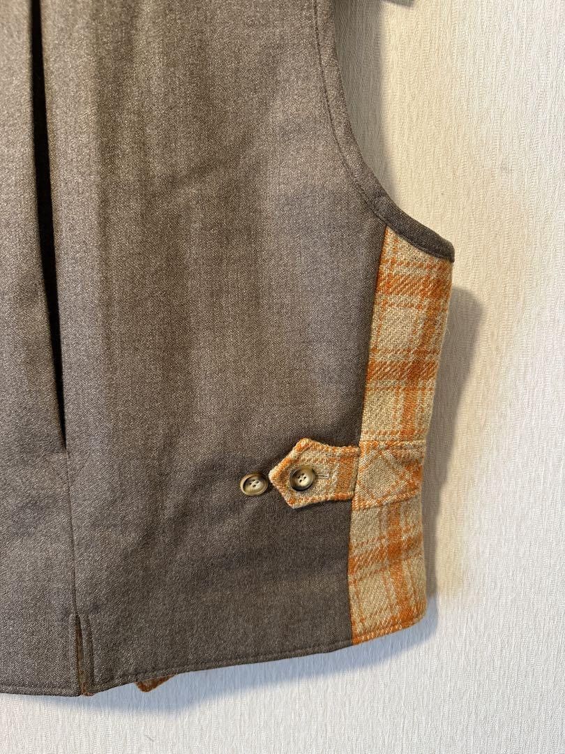 Dries Van Noten DRIES VAN NOTEN 1990s Wool Checkered Vest Size US L / EU 52-54 / 3 - 5 Thumbnail