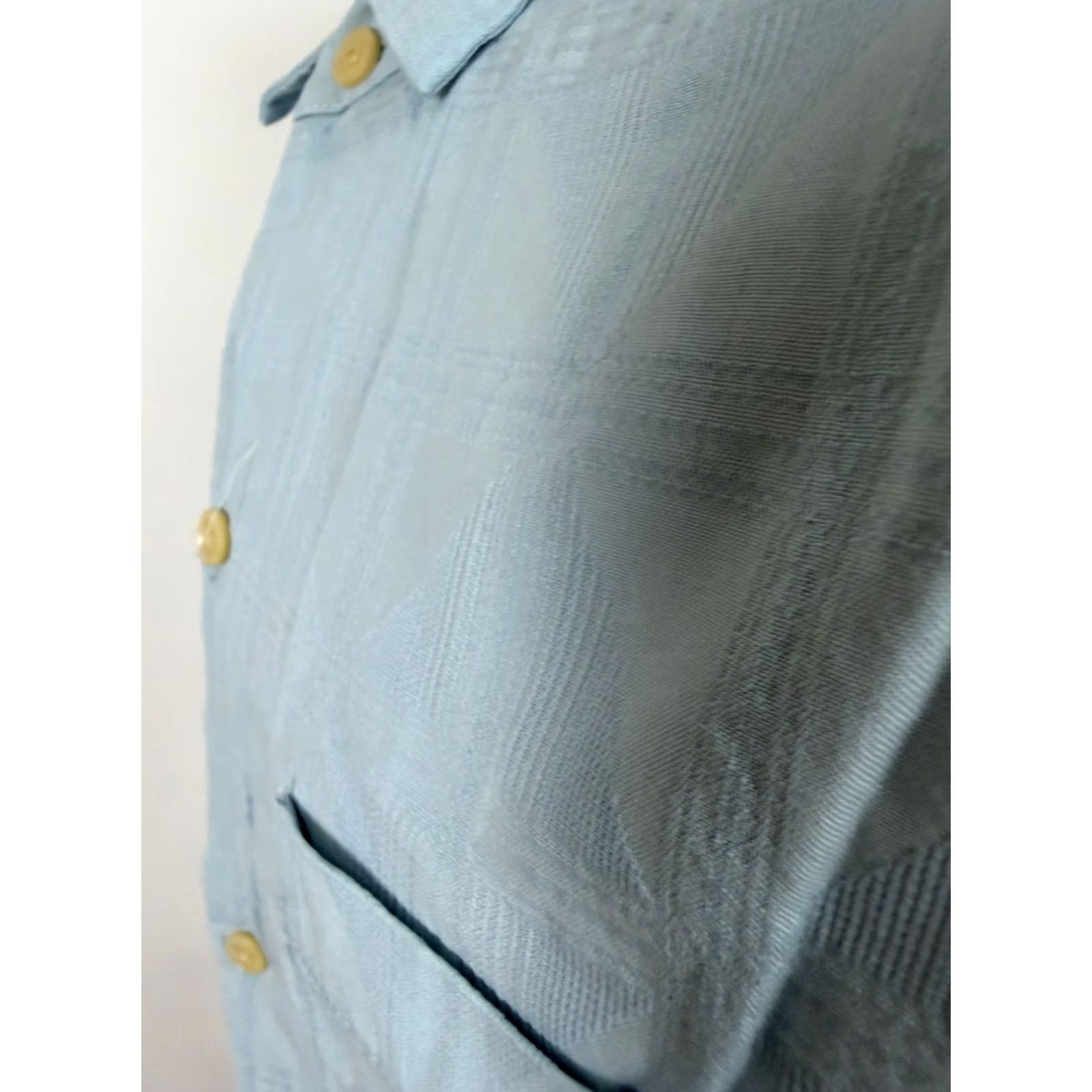 Tommy Bahama Tommy Bahama Shirt Men L Silk Cotton Jacquard Check Beach Resort Long Sleeve Size US L / EU 52-54 / 3 - 5 Thumbnail