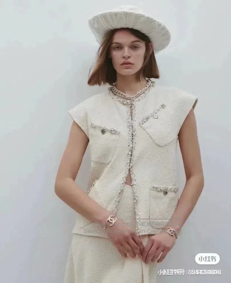 Chanel Chanel Equestrian series white studded vest Size XXS / US 00 / IT 34 - 7 Thumbnail