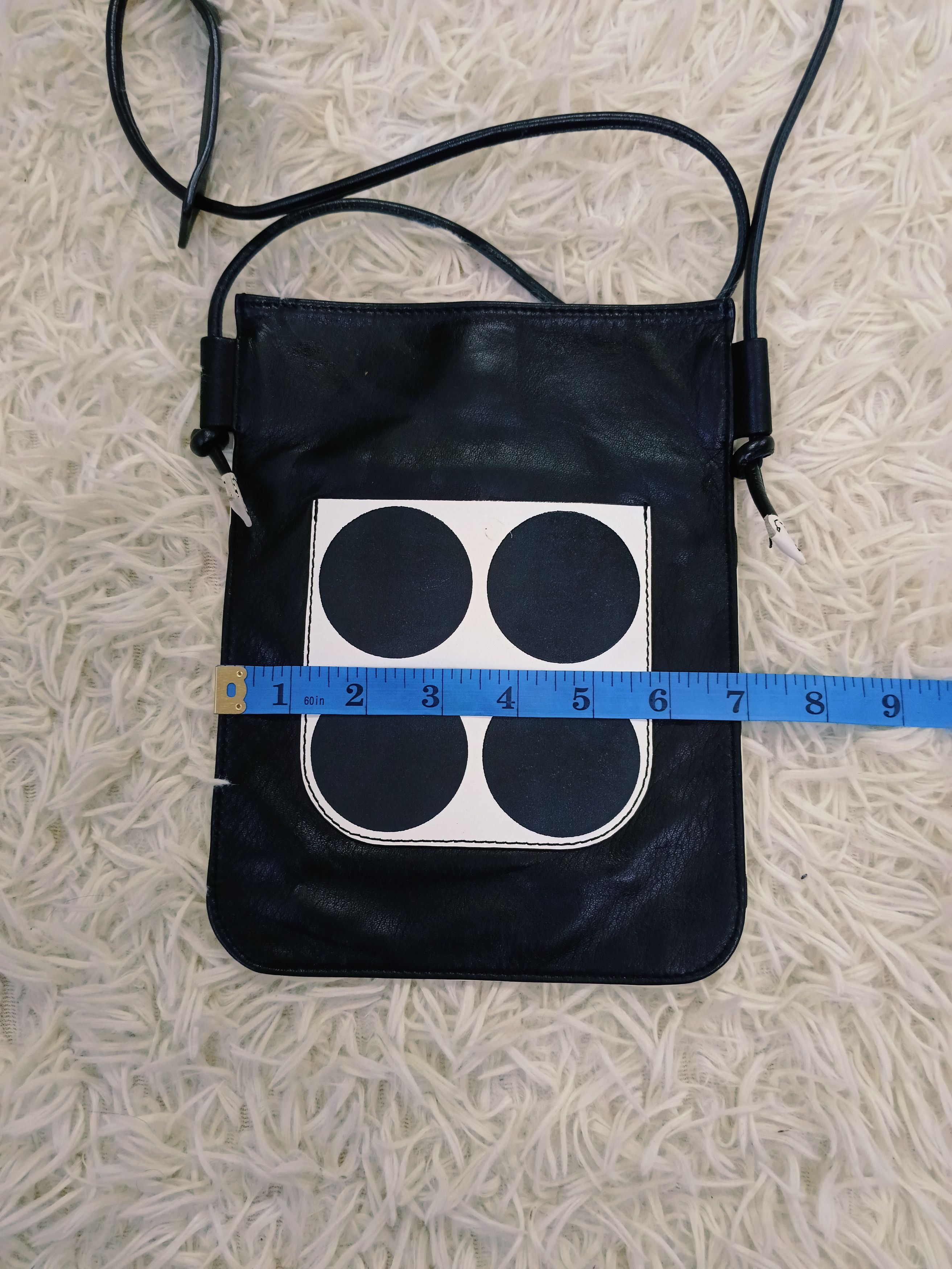 Yohji Yamamoto KAWA KAWA UNDER YOHJI YAMAMOTO LEATHER CROSSBODY Size ONE SIZE - 3 Thumbnail
