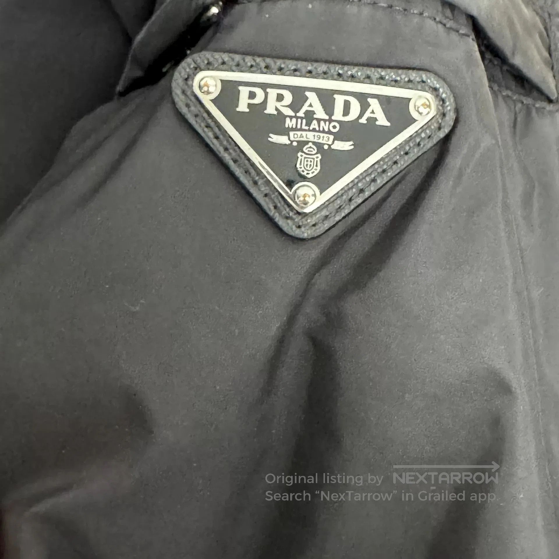 Prada Prada Black Nylon Triangle Logo Jacket. Size M / US 6-8 / IT 42-44 - 5 Thumbnail