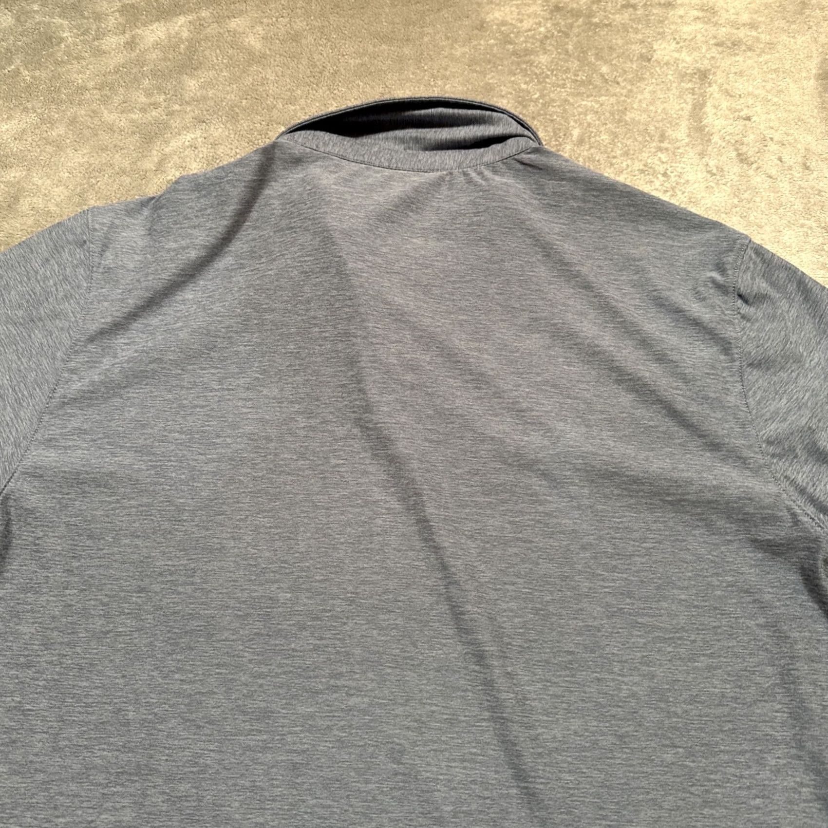 Vuori Vuori Shirt Men's Large Blue Strato Tech Polo Performance Short Sleeve Gym Size US L / EU 52-54 / 3 - 6 Thumbnail