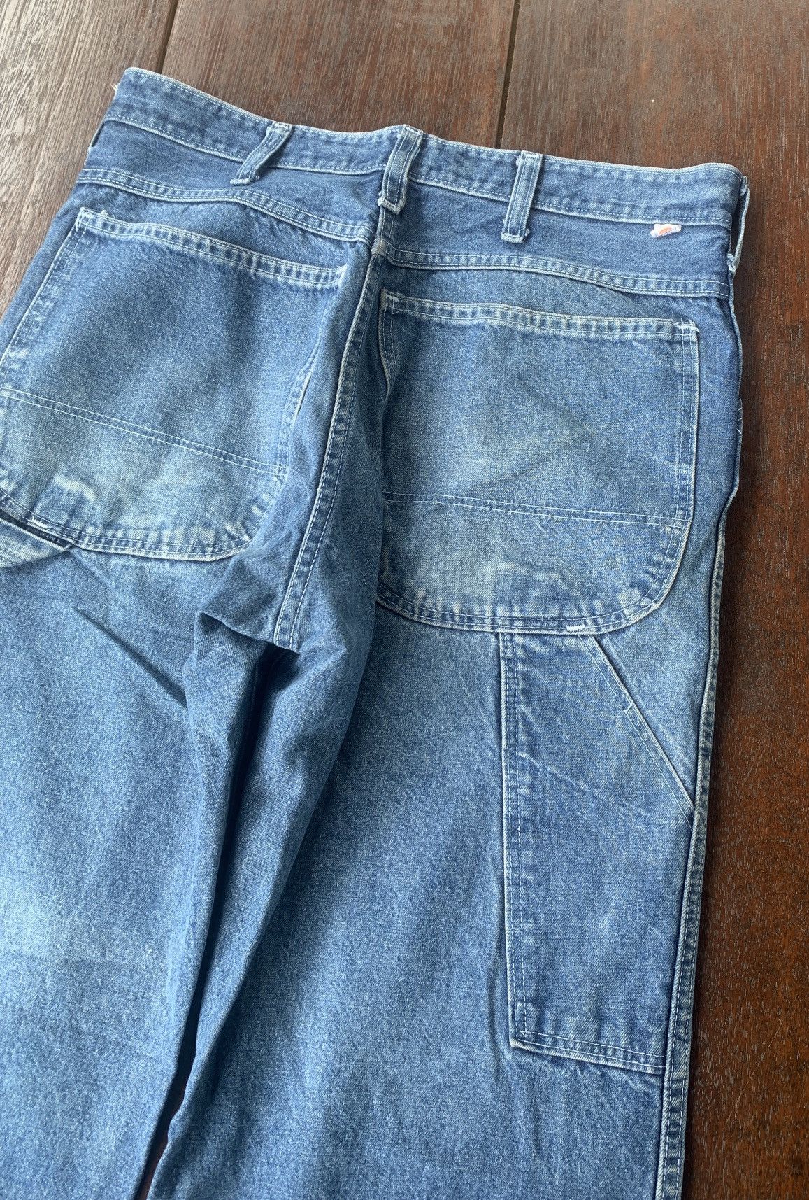 Dickies × Vintage 70s/80s Dickies carpenter talon denim pants made in usa Size US 31 - 4 Thumbnail