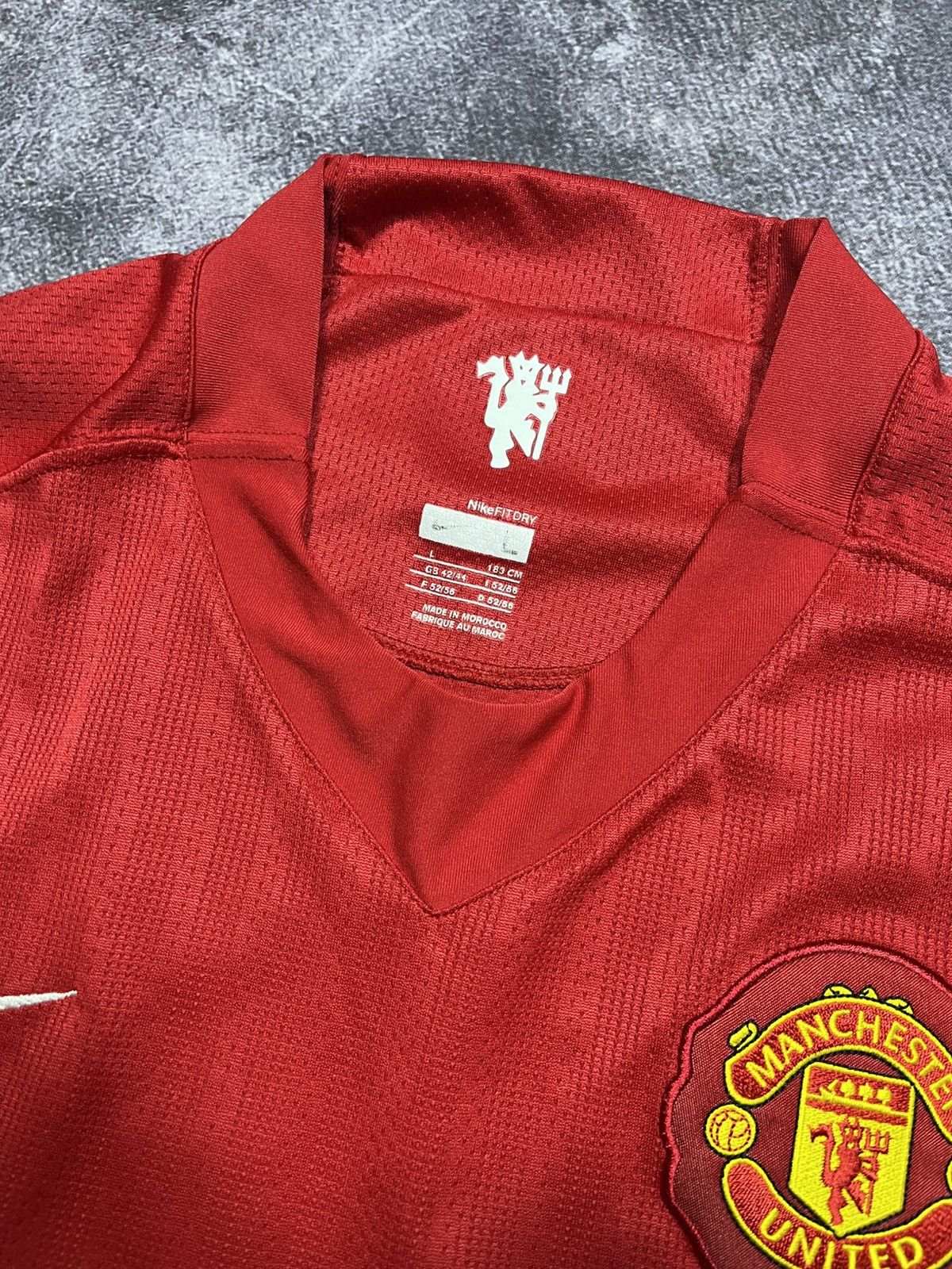 Nike Nike Manchester United Football Jersey #18 Scholes Home 2007 Size US L / EU 52-54 / 3 - 9 Thumbnail