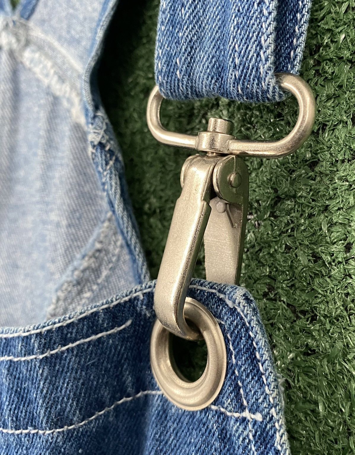 Other Vintage 90’s Adriana Sport Denim Jean Shortalls Womens Large Size 38" / US 16 / IT 52 - 3 Thumbnail