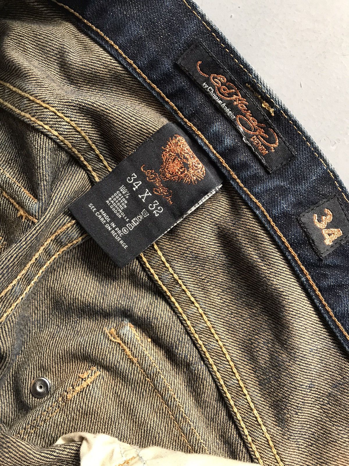 Ed Hardy Vintage Ed hardy embroidered denim Size US 36 / EU 52 - 9 Thumbnail
