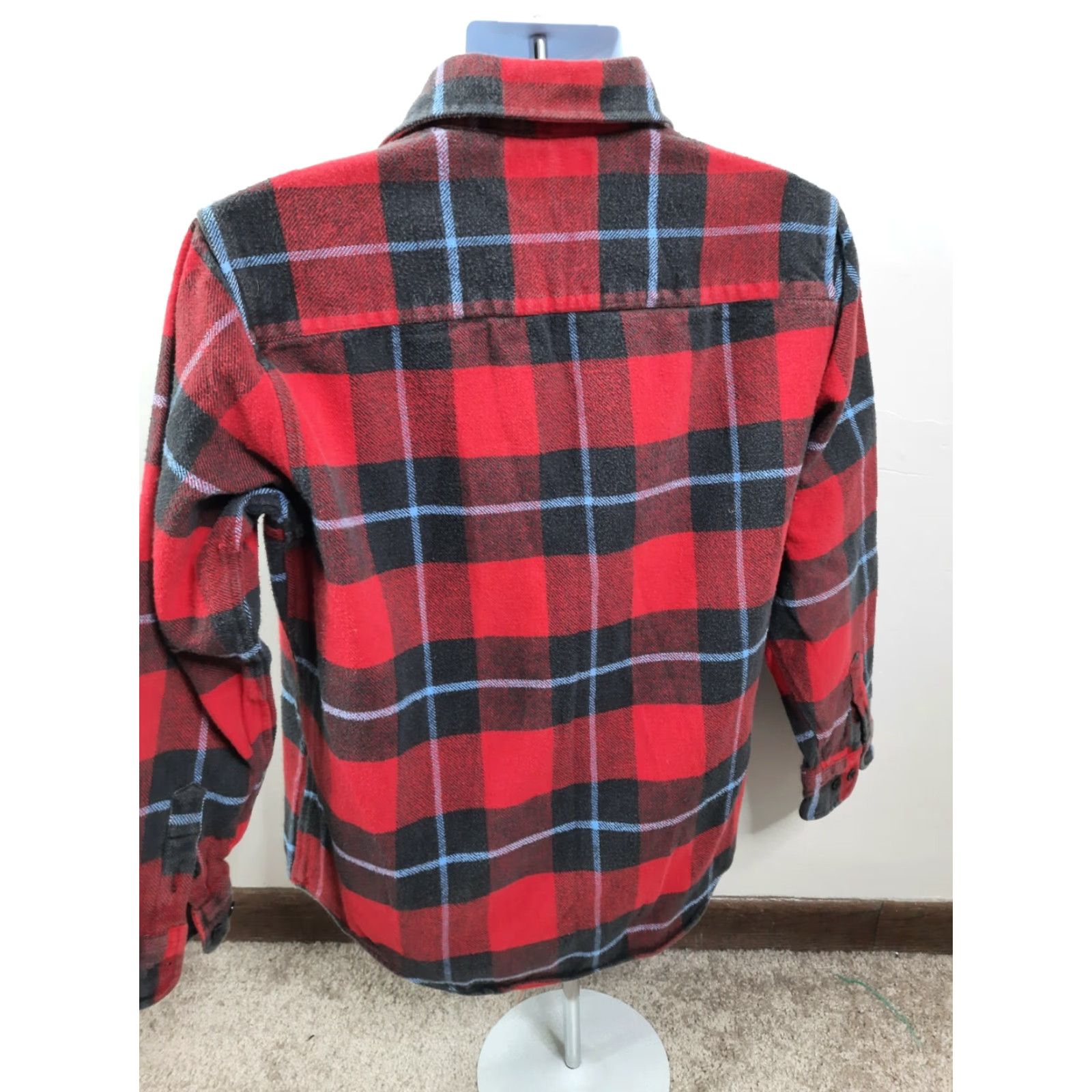 Vintage VINTAGE Greatland Shirt Plaid Flannel Button-Up Long Sleeve L Red Mens Size US L / EU 52-54 / 3 - 3 Thumbnail
