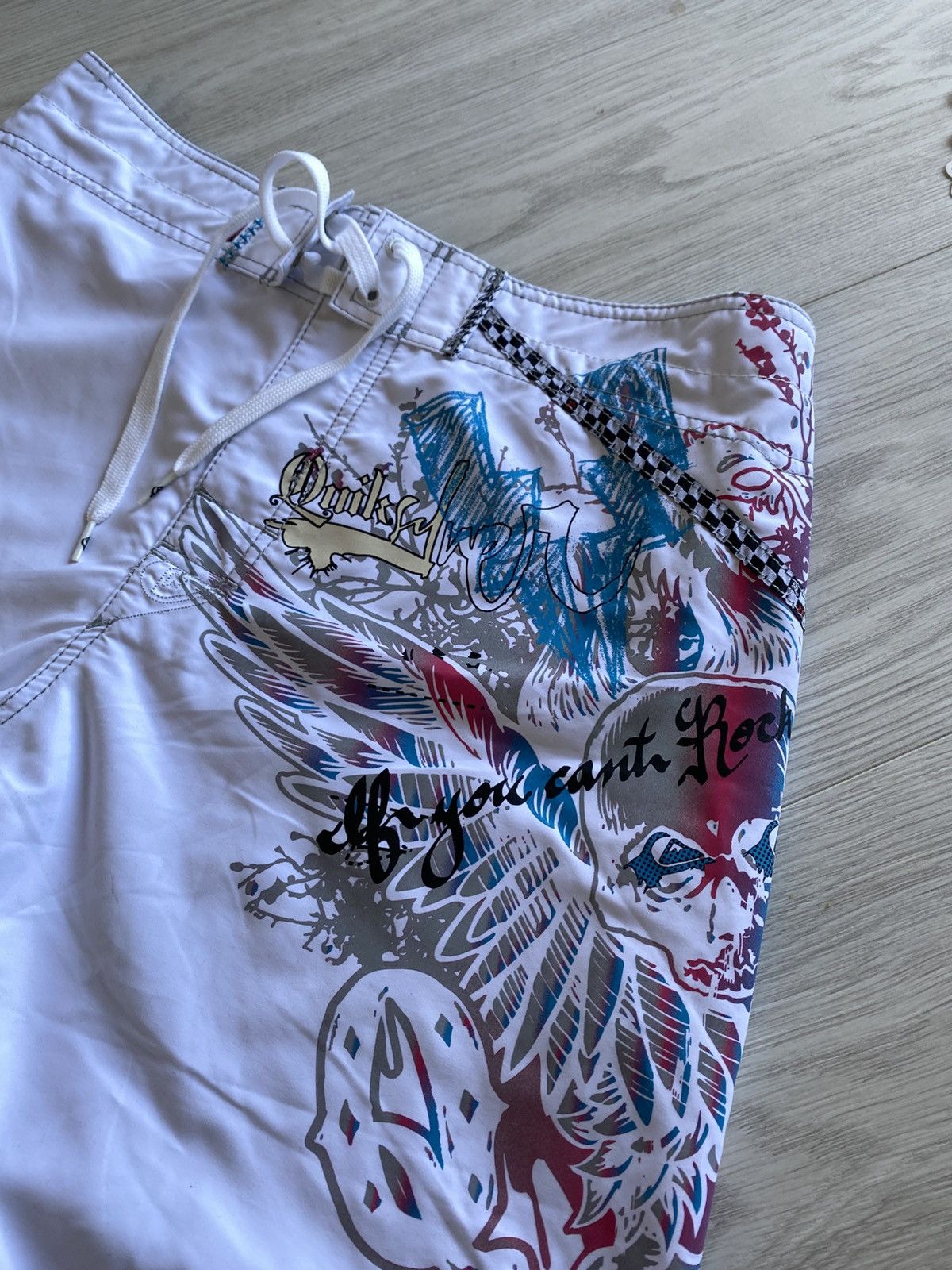 Quiksilver × Vintage Vintage Shorts Quiksilver Big Logo Size US 32 / EU 48 - 2 Thumbnail
