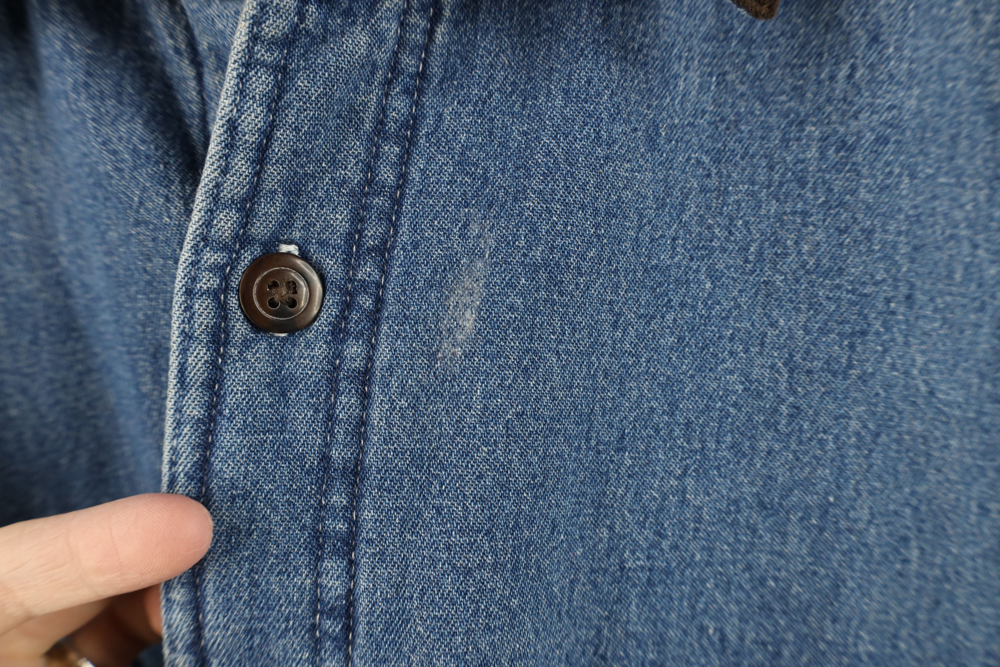Vintage Vintage Streetwear Lined Denim Button Shirt Jacket Jac Shirt Size US XL / EU 56 / 4 - 4 Thumbnail