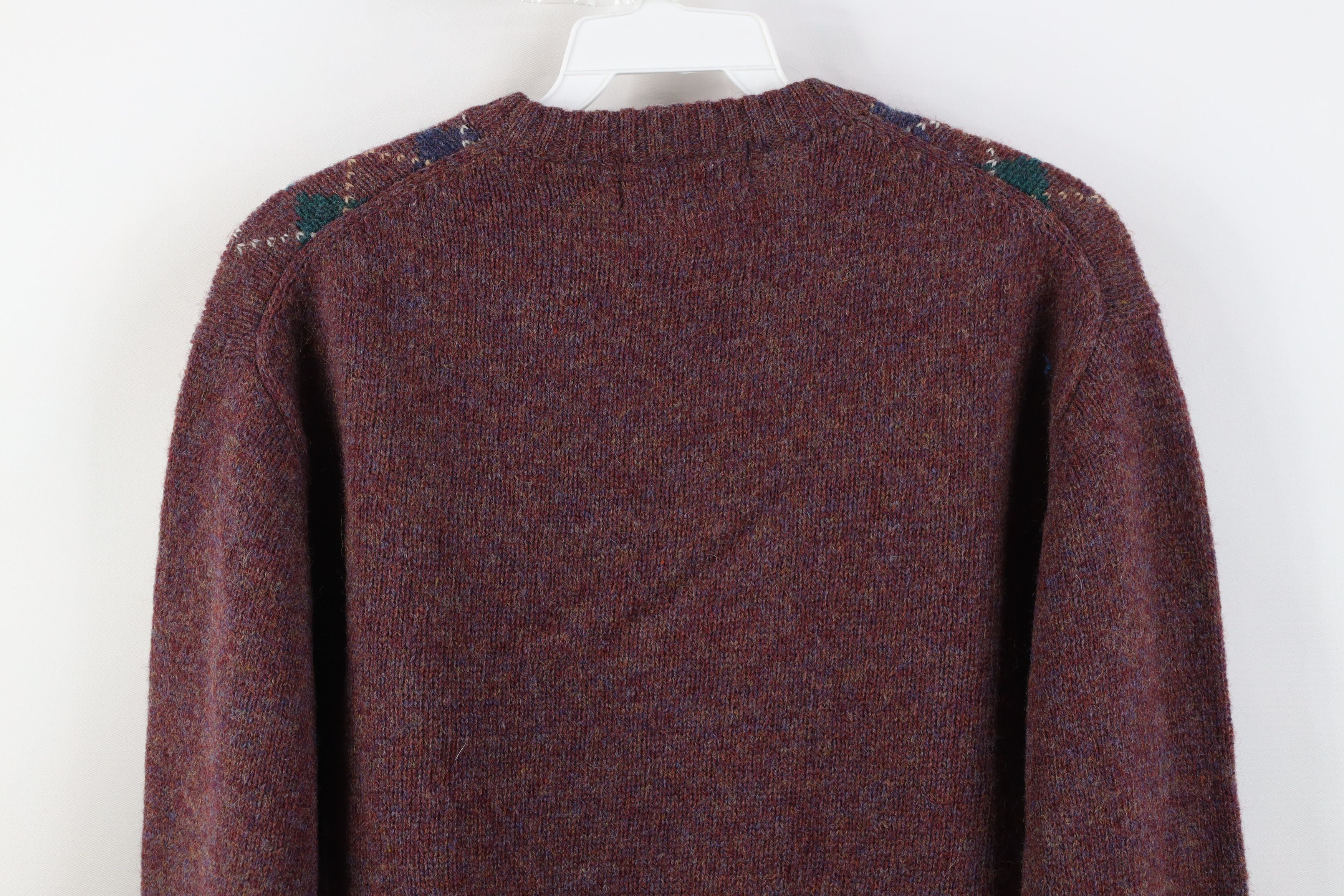 Vintage Vintage 70s Streetwear Argyle Diamond Crewneck Sweater Size M / US 6-8 / IT 42-44 - 9 Thumbnail