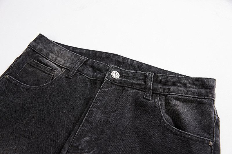 Japanese Brand Men's Vintage Distressed Washed Straight-Leg Jeans Size US 32 / EU 48 - 3 Thumbnail