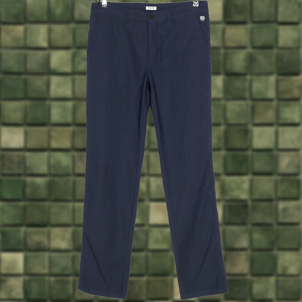 Kenzo KENZO Paris Stretch K-Fit Chino Pants Trousers Men 48 Blue Regular Slim 33in Inseam Italy DZ4252 Size US 32 / EU 48 - 1 Thumbnail