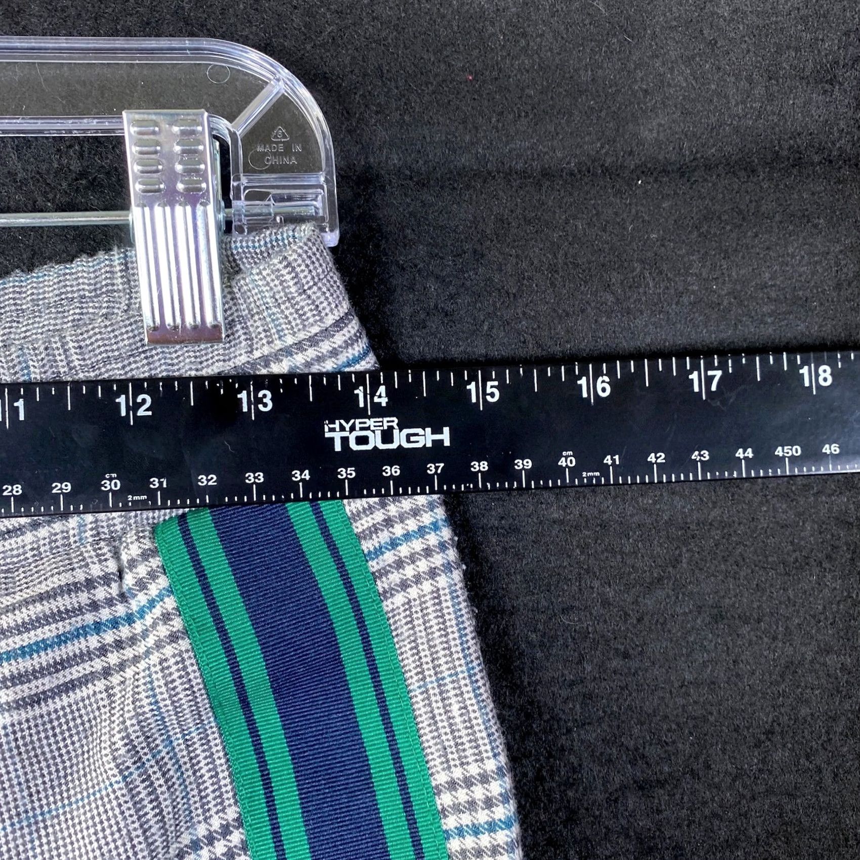 Zara Zara Basic Womens Pants Gray Micro Plaid Mid Rise Z1975 Ankle Stretch Small Size 28" / US 6 / IT 42 - 6 Thumbnail