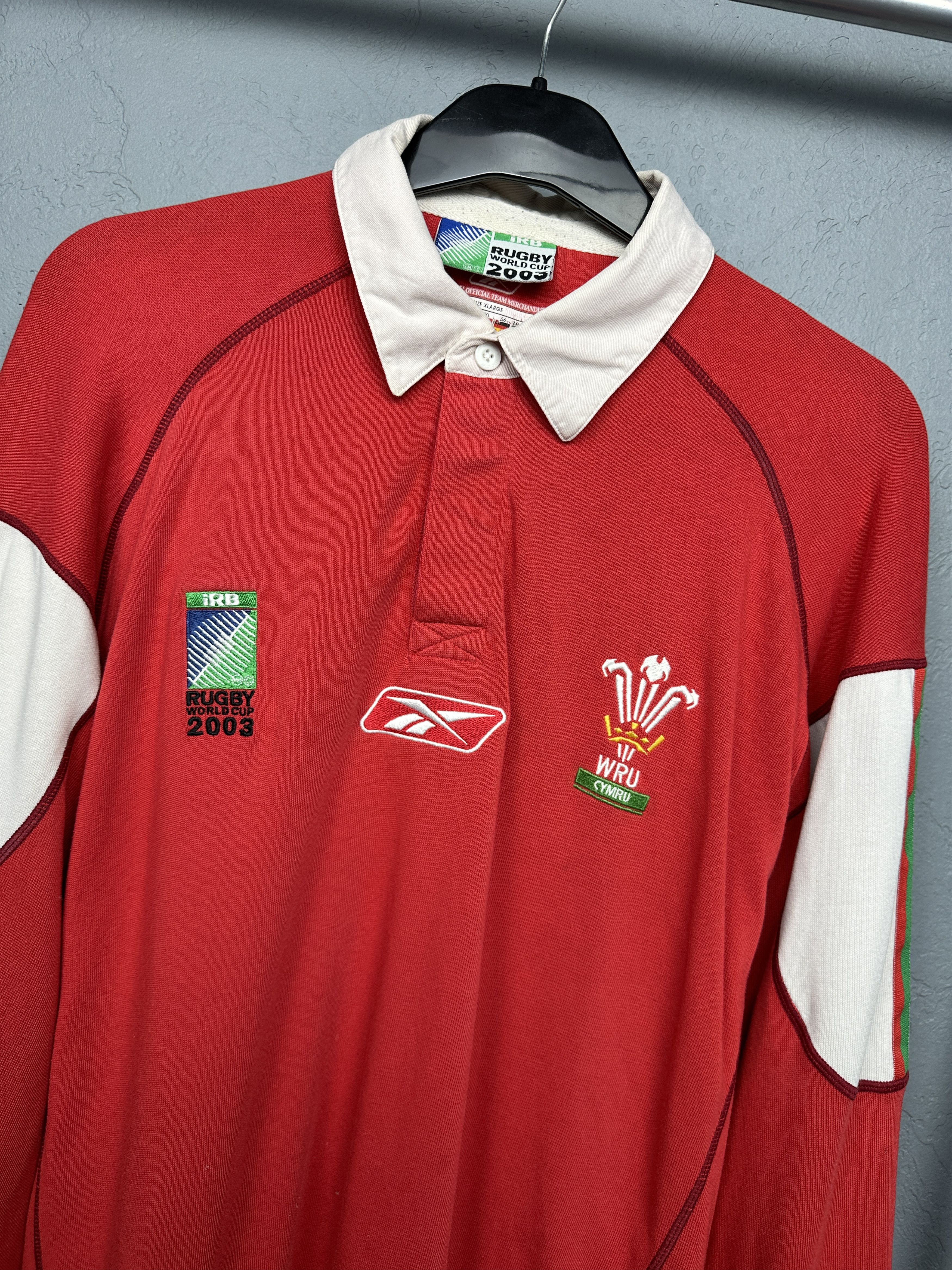 Reebok Reebok WRU Wales Rugby Union 2003 World Cup Size US XXL / EU 58 / 5 - 2 Thumbnail