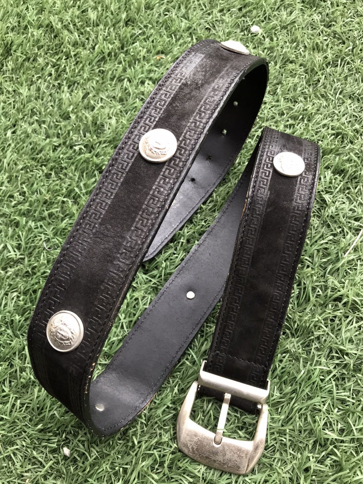 Versace Gianni Versace Medusa Vintage Belt Size 32 - 2 Thumbnail