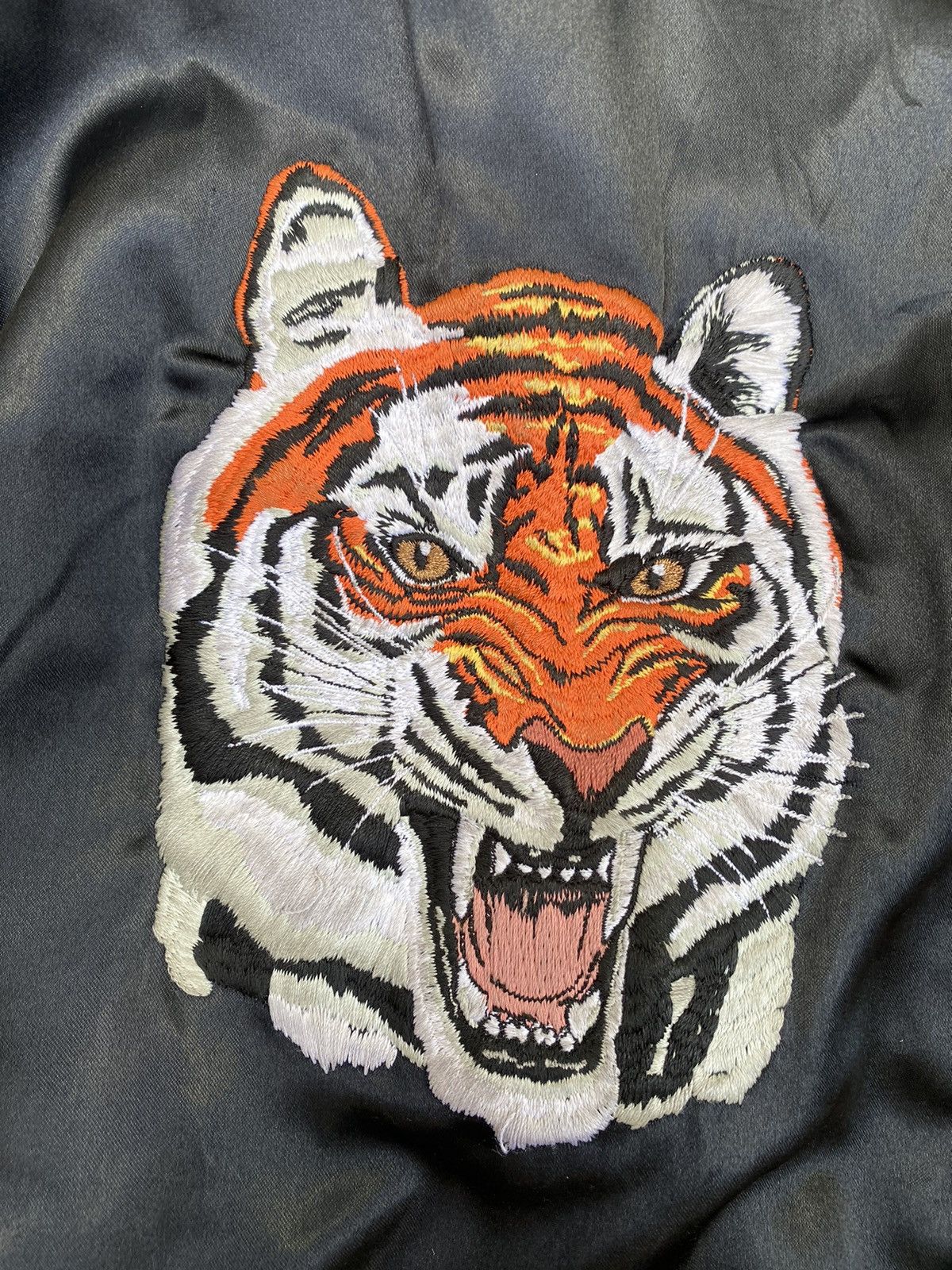 Japanese Brand 1980s Archive K. Yoshihiro Sukajan Jacket- “ Tiger” Size US L / EU 52-54 / 3 - 6 Thumbnail