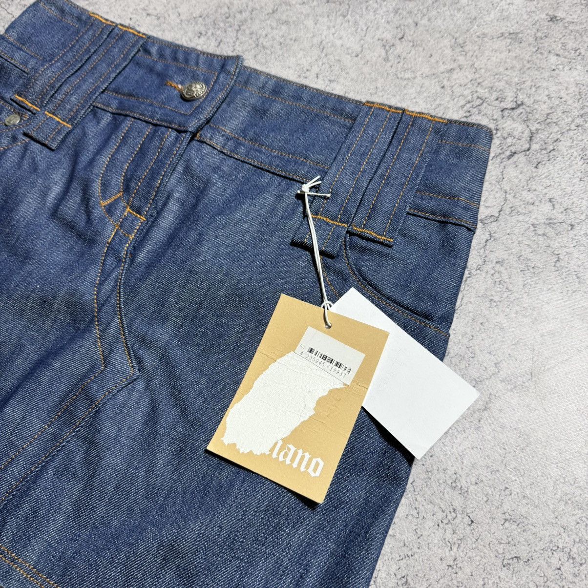 John Galliano NEW Galliano Y2K 00s Mini Skirt Size 26" / US 2 / IT 38 - 3 Thumbnail