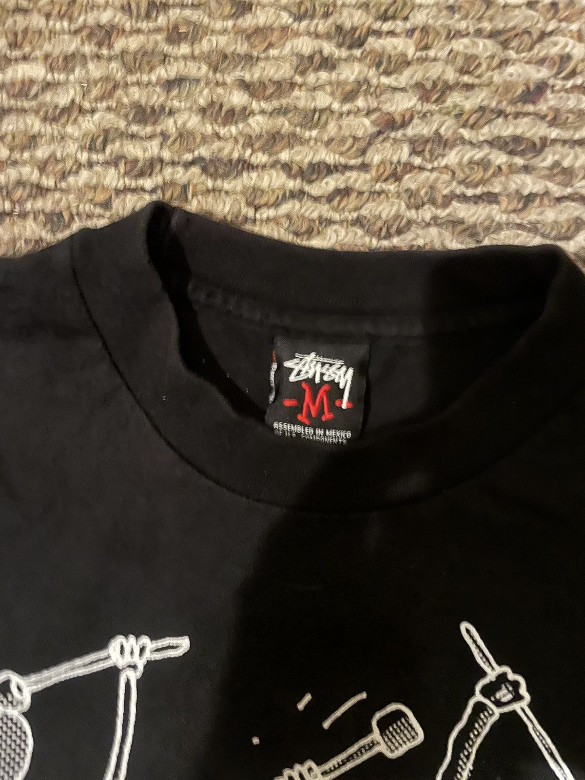 Stussy × Vintage 90’s Stussy Beats Tour Shirt Size US M / EU 48-50 / 2 - 2 Thumbnail