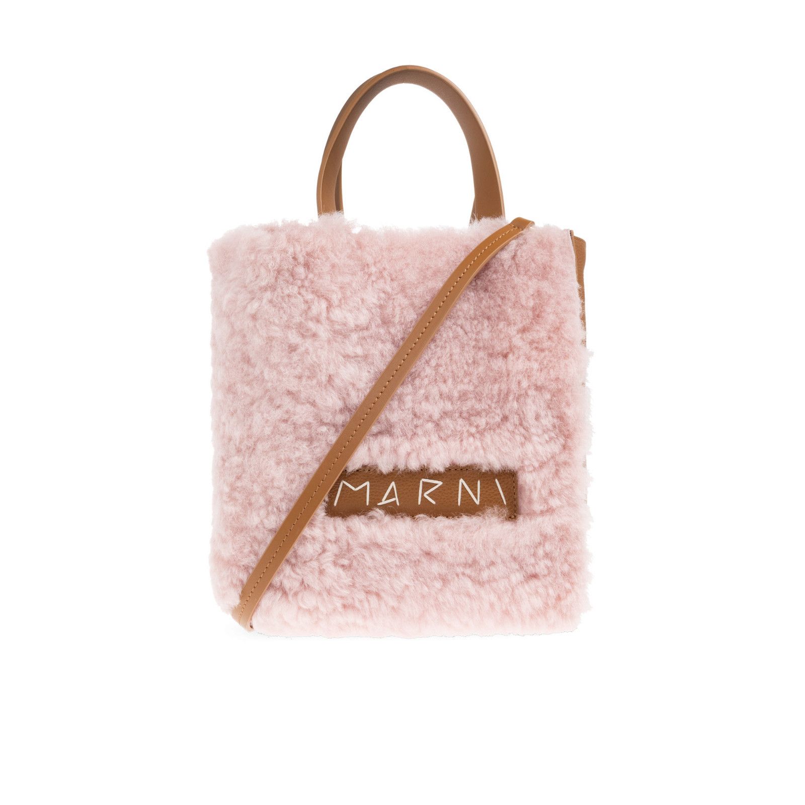 Marni MARNI Pink Shearling Shoulder Bag New & Authentic Size ONE SIZE - 1 Thumbnail