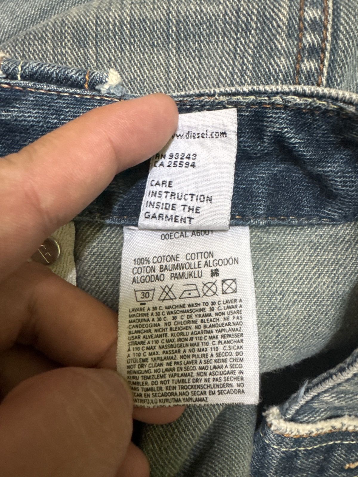 Hysteric Glamour Vintage Diesel Denim Jeans with Utility Pocket Size US 32 / EU 48 - 17 Thumbnail