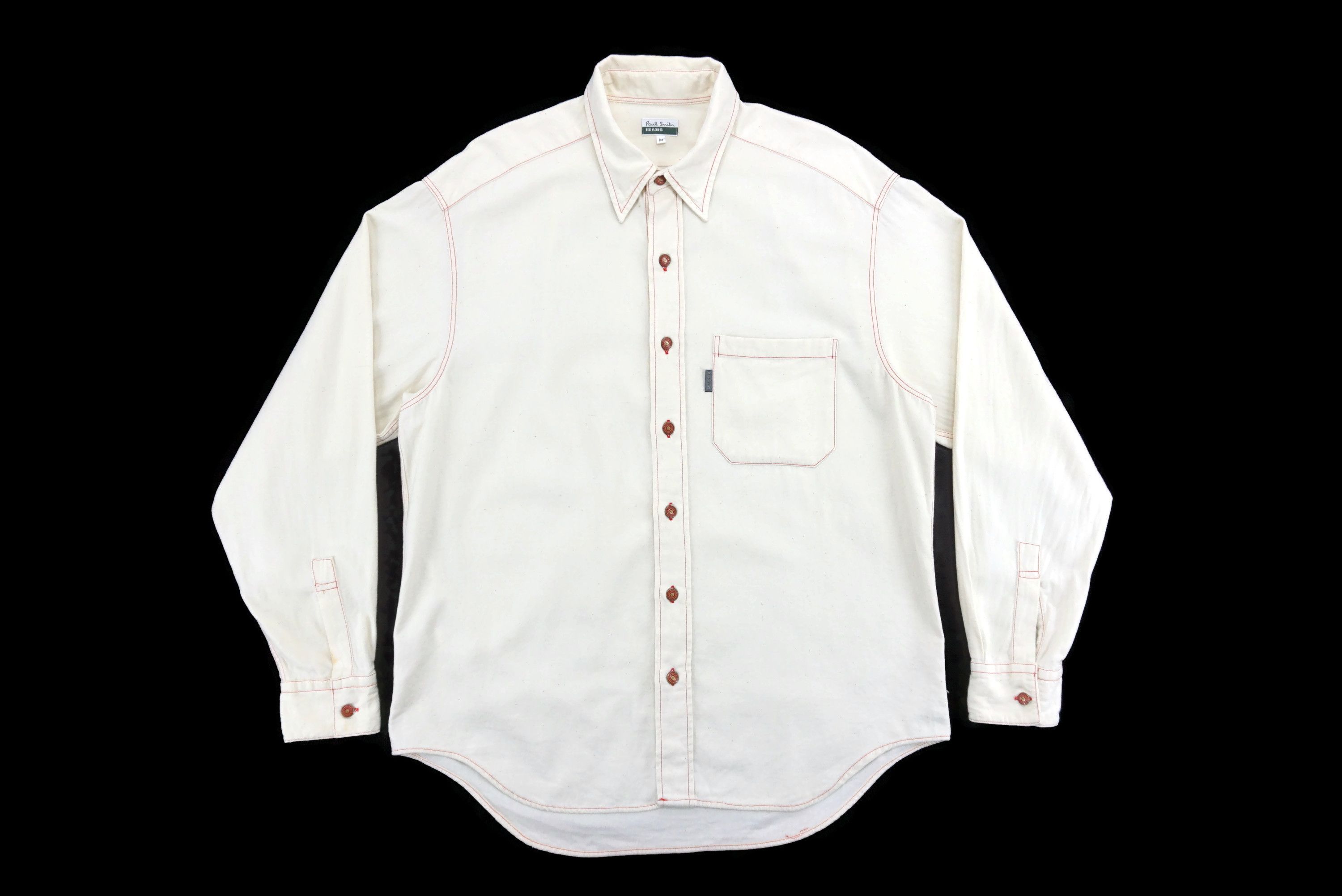 Paul Smith Vintage Paul Smith Shirt Baggy Workwear Button Down Size US M / EU 48-50 / 2 - 1 Thumbnail
